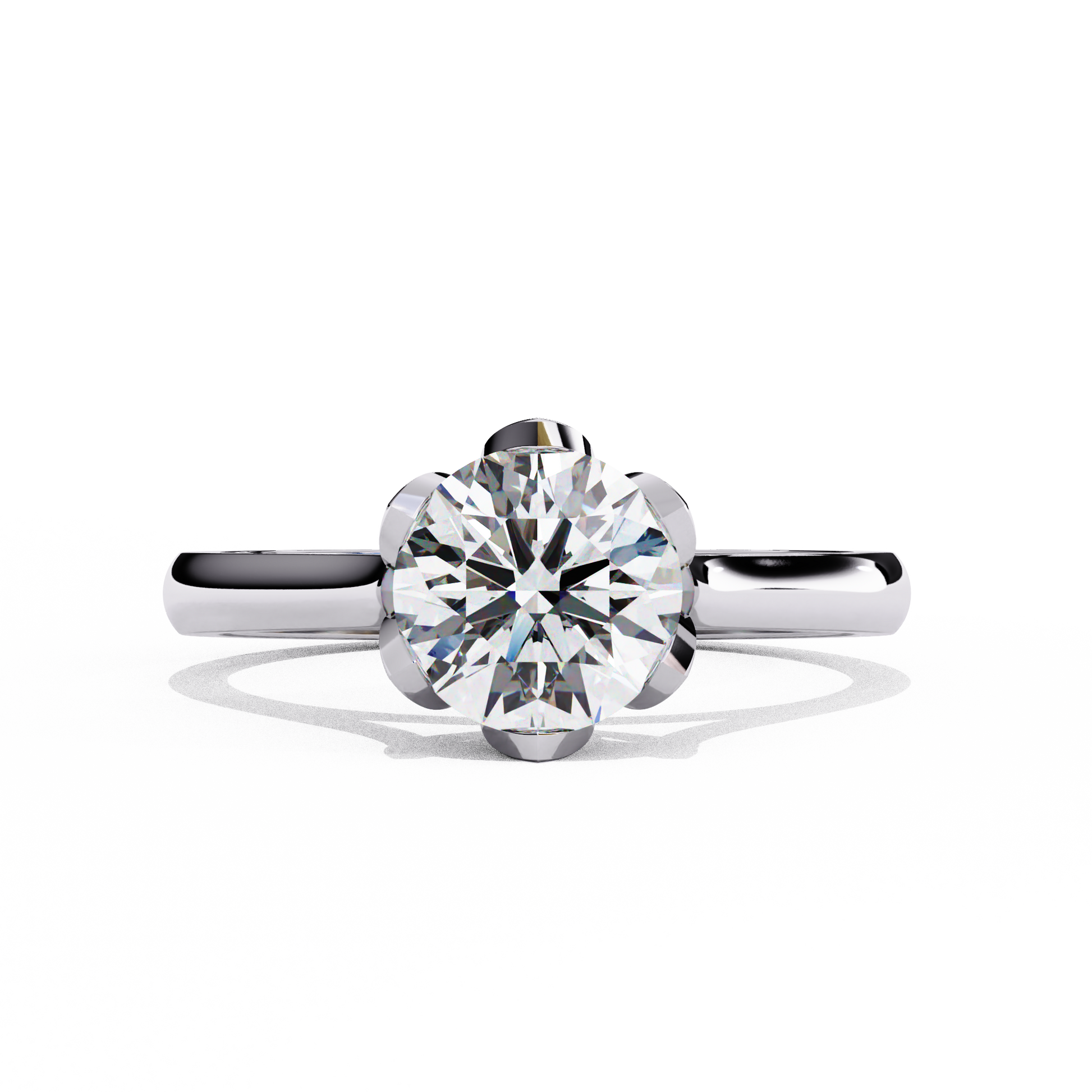 1.50 CT  Round  Cut Diamond Engagement Ring - Ulight Jewels