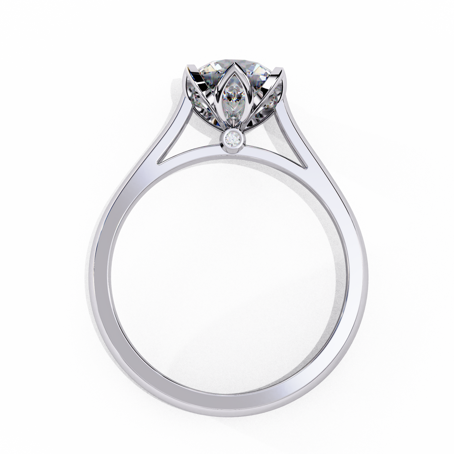 1.50 CT  Round  Cut Diamond Engagement Ring