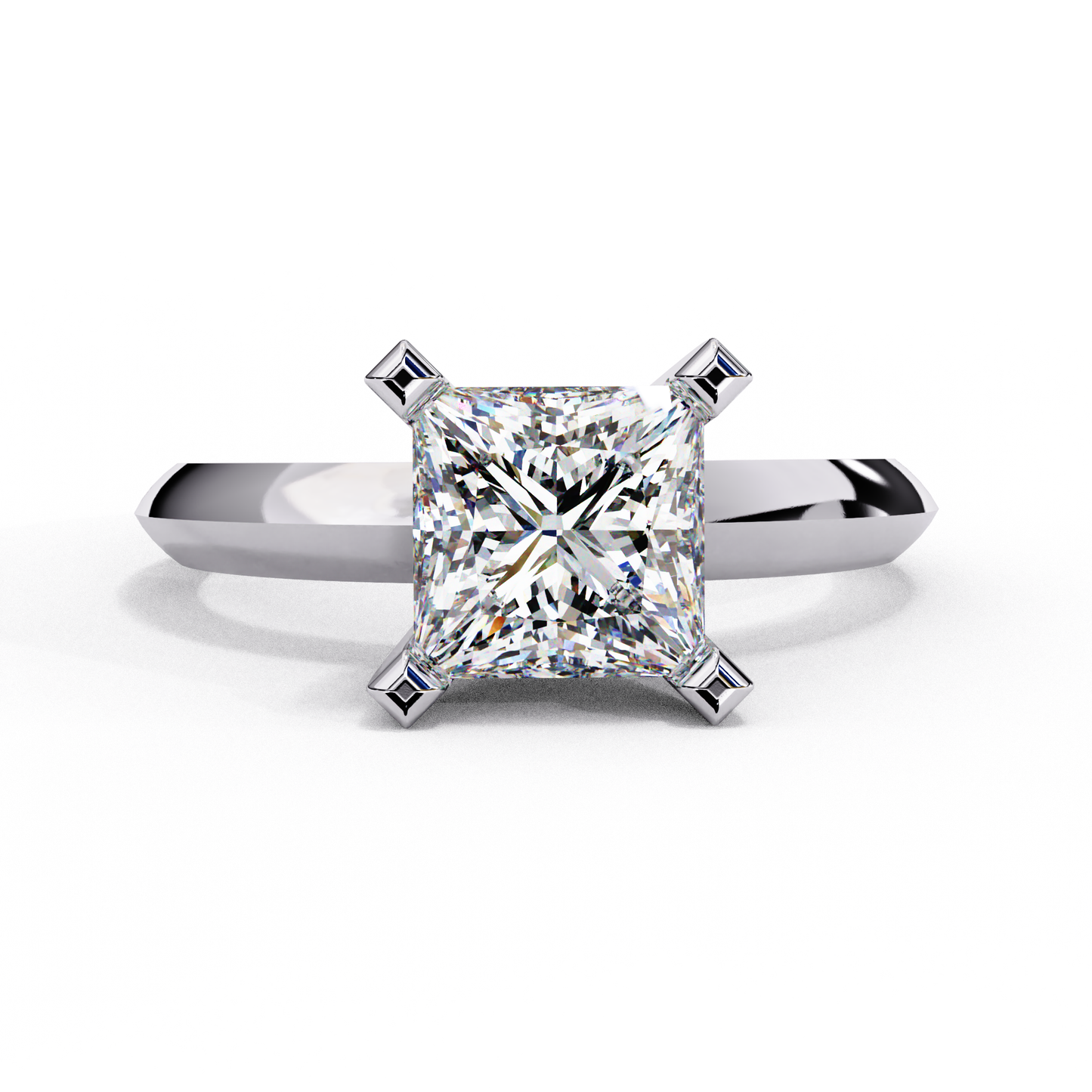 1.50  CT PRINCESS Cut Diamond Engagement Ring - Ulight Jewels