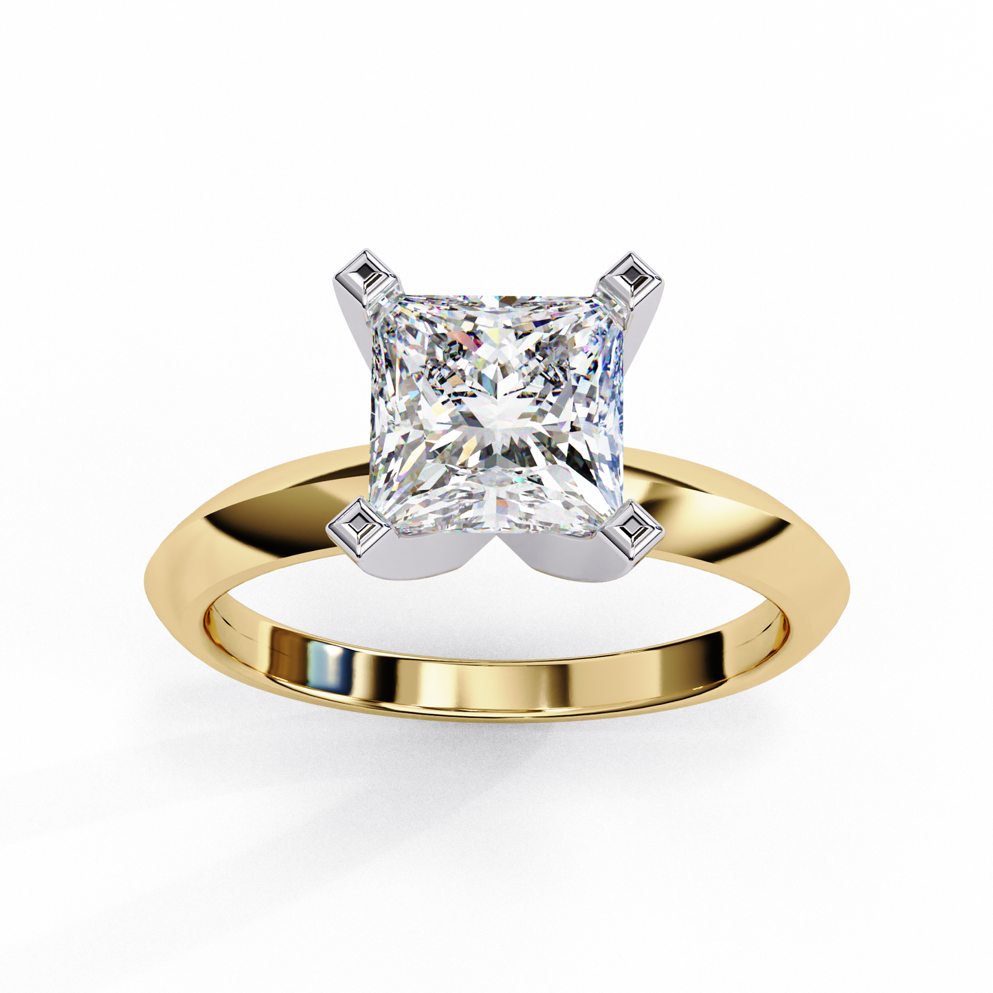 1.50  CT PRINCESS Cut Diamond Engagement Ring