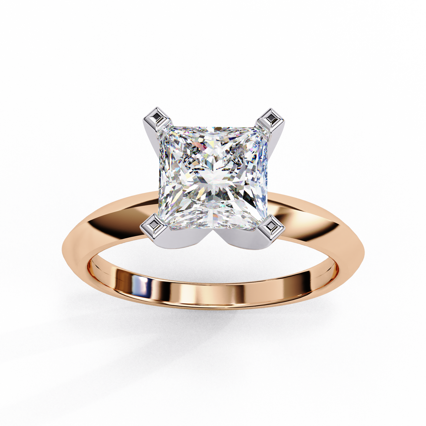 1.50  CT PRINCESS Cut Diamond Engagement Ring