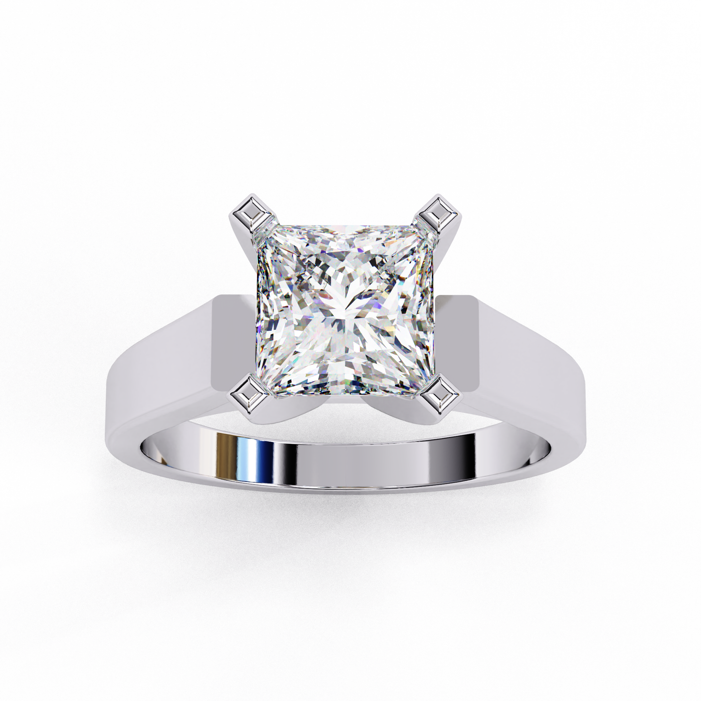 1.50 CT PRINCESS Cut Diamond Engagement Ring