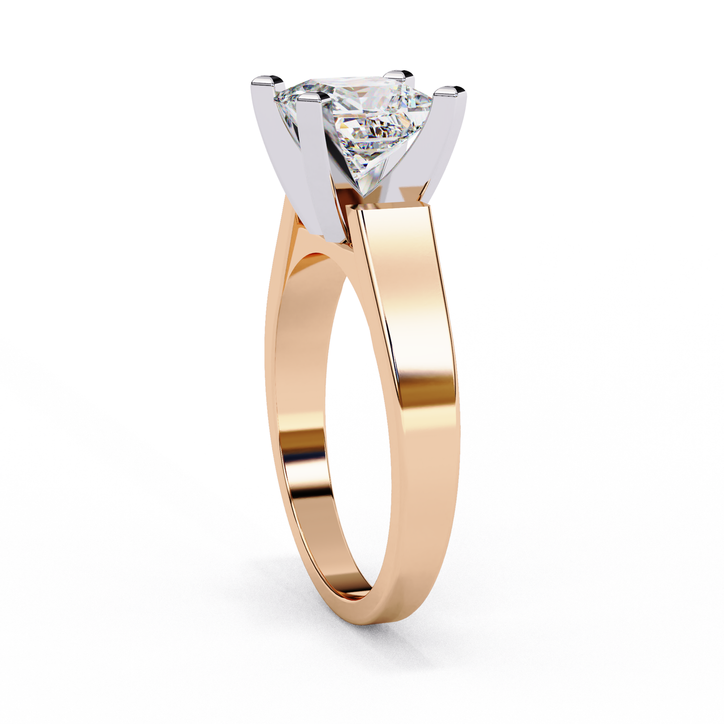 1.50 CT PRINCESS Cut Diamond Engagement Ring