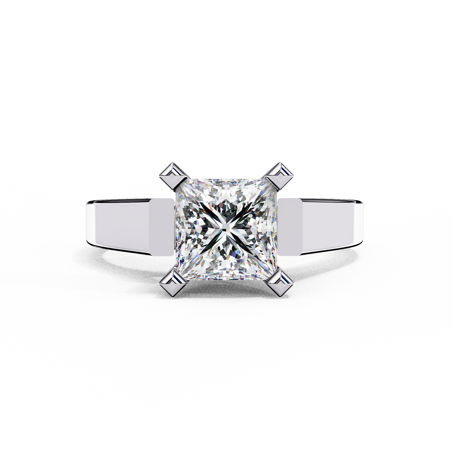 1.50 CT PRINCESS Cut Diamond Engagement Ring - Ulight Jewels