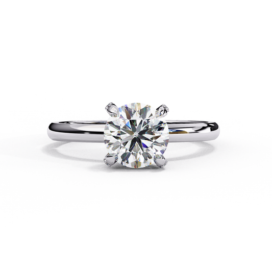 1.30  CT Round Cut Diamond Engagement Ring - Ulight Jewels