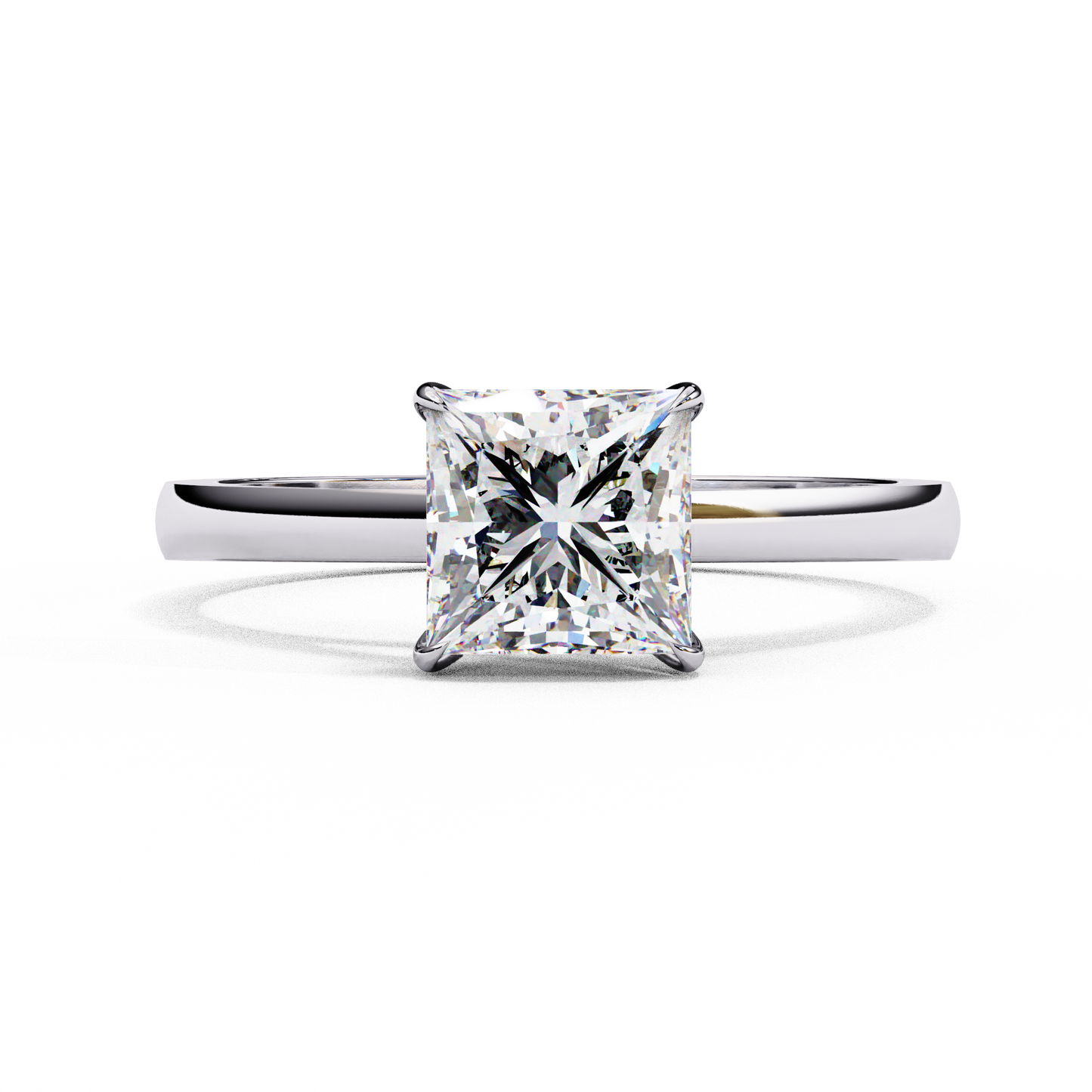 1.00  CT PRINCESS Cut Diamond Engagement Ring - Ulight Jewels