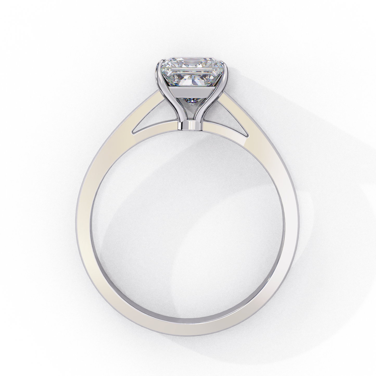 1.00  CT PRINCESS Cut Diamond Engagement Ring