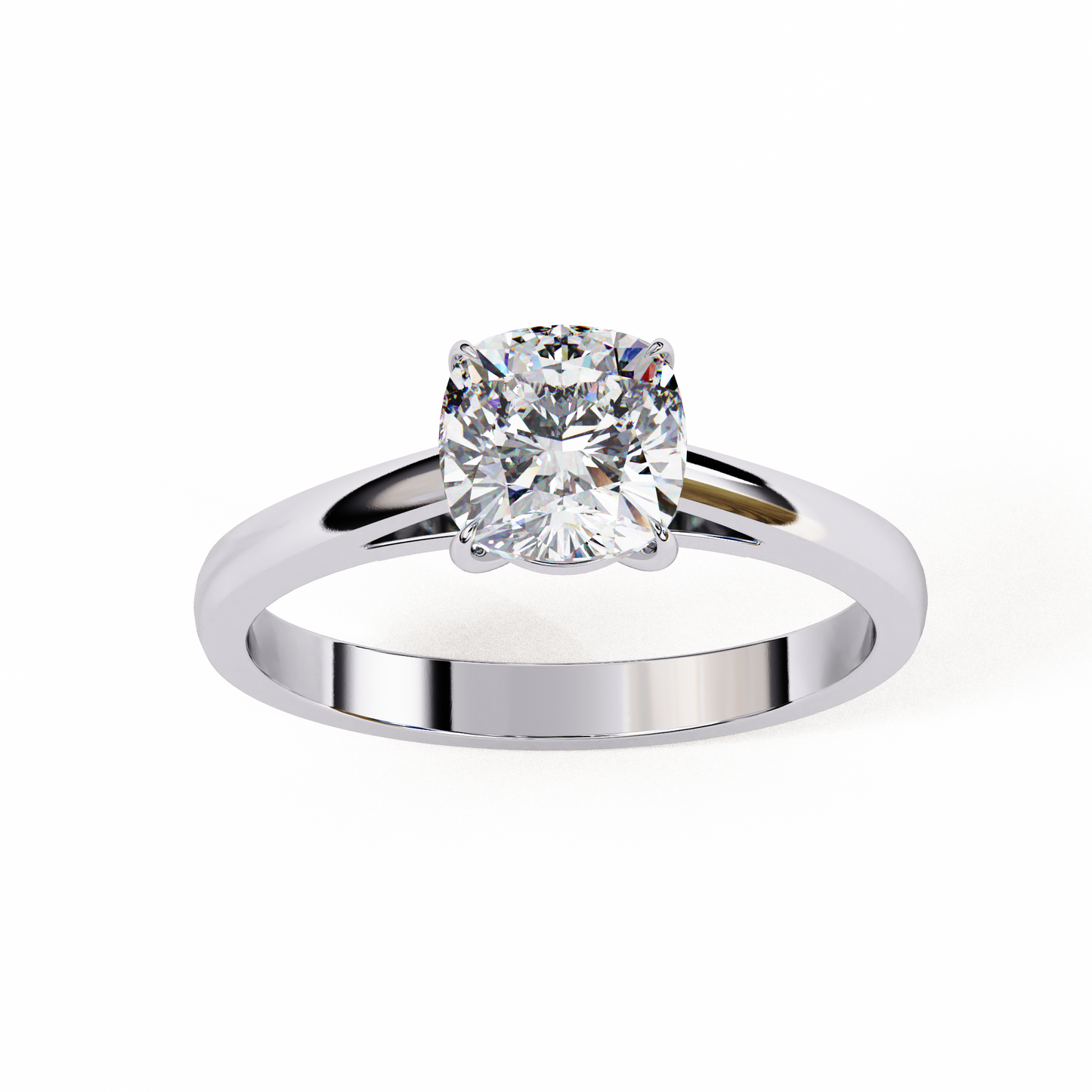 1.50 CT CUSHION Cut Diamond Engagement Ring