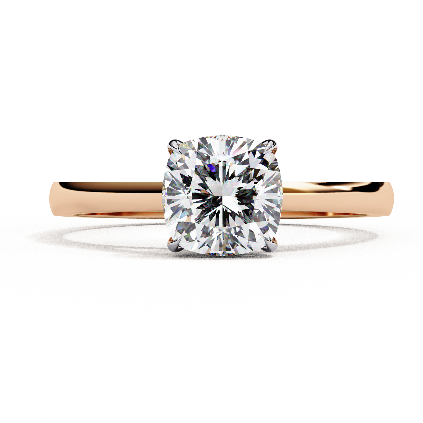 1.50 CT CUSHION Cut Diamond Engagement Ring