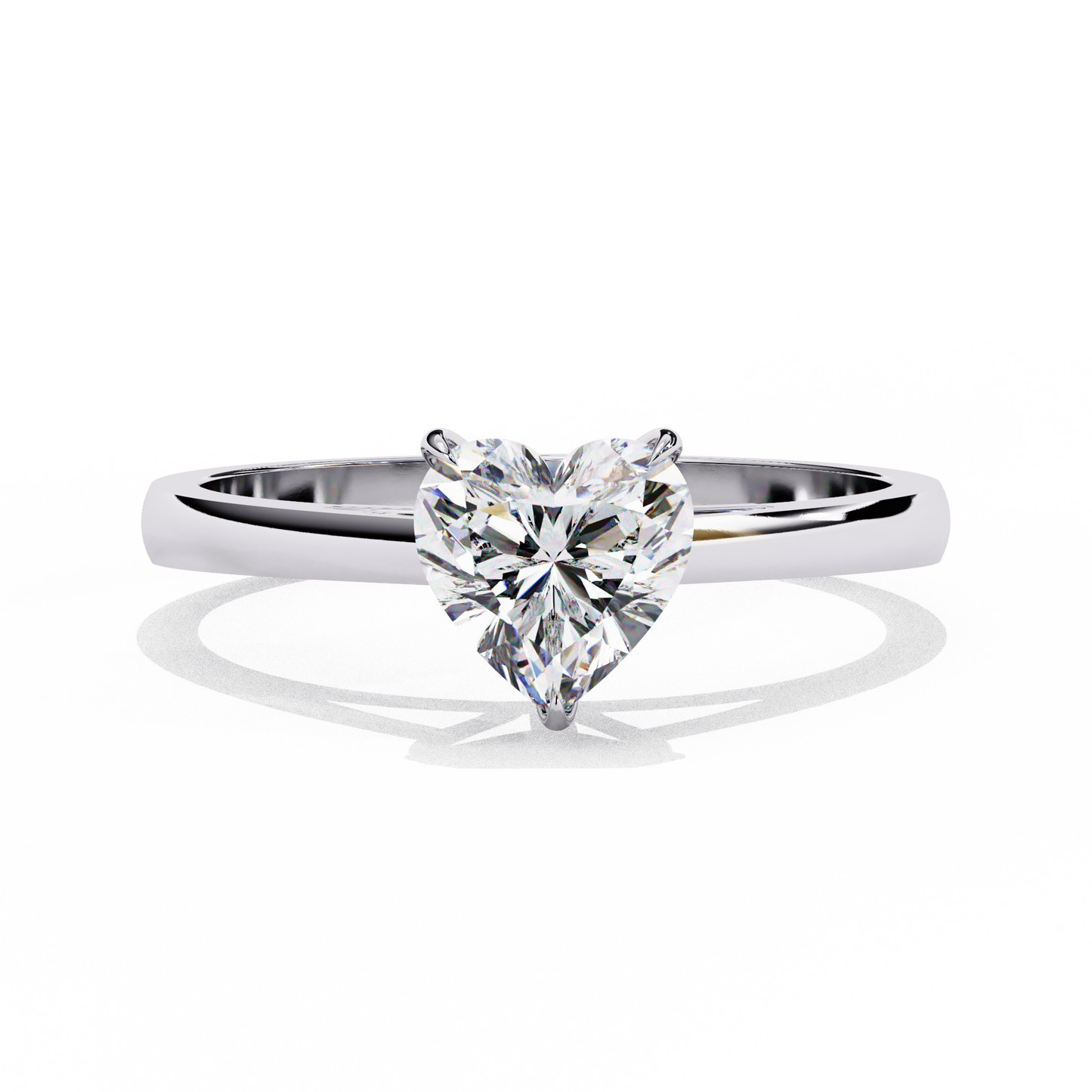 0.80 CT HEART Cut Diamond Engagement Ring - Ulight Jewels