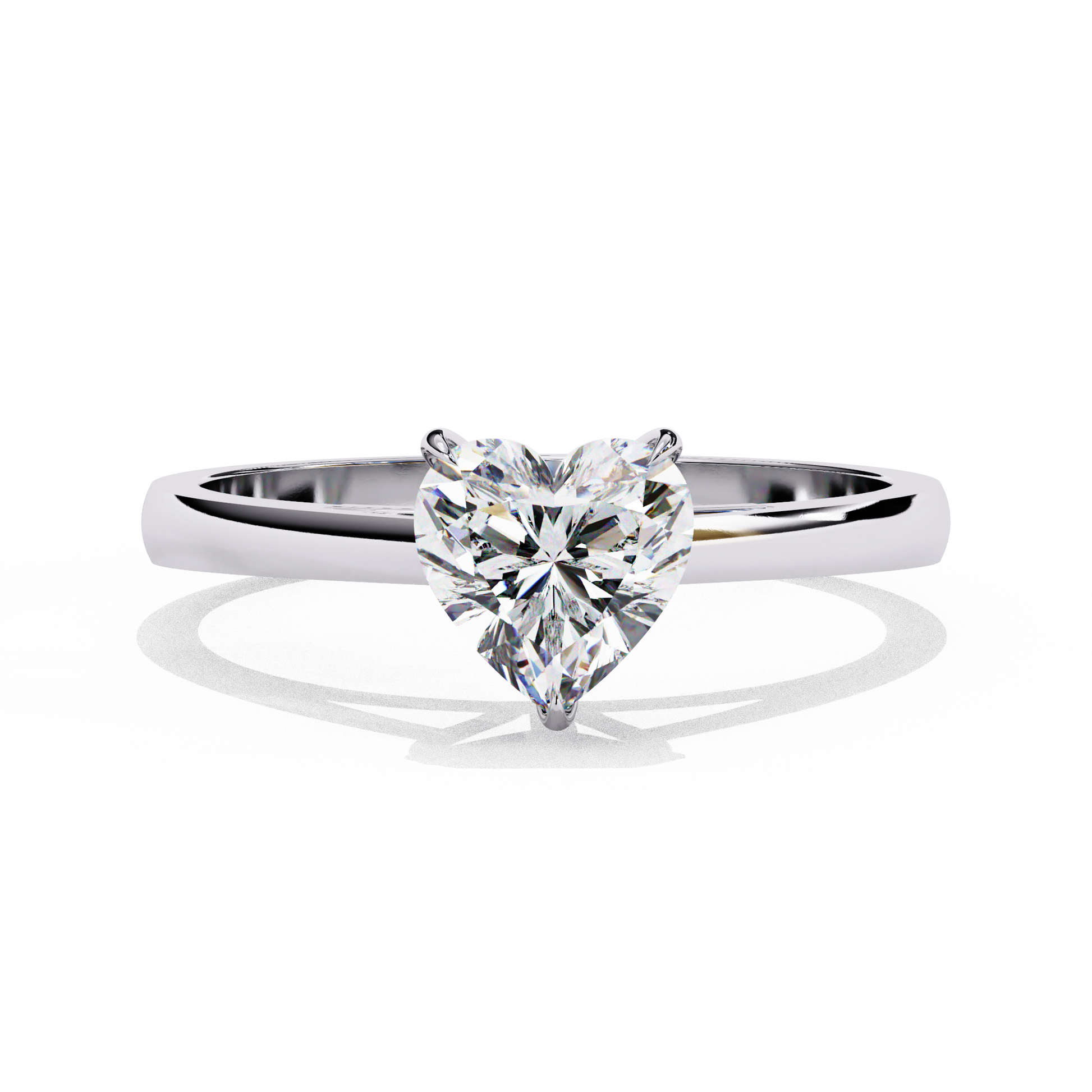 0.80 CT HEART Cut Diamond Engagement Ring - Ulight Jewels