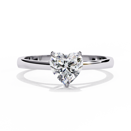 0.80 CT HEART Cut Diamond Engagement Ring - Ulight Jewels