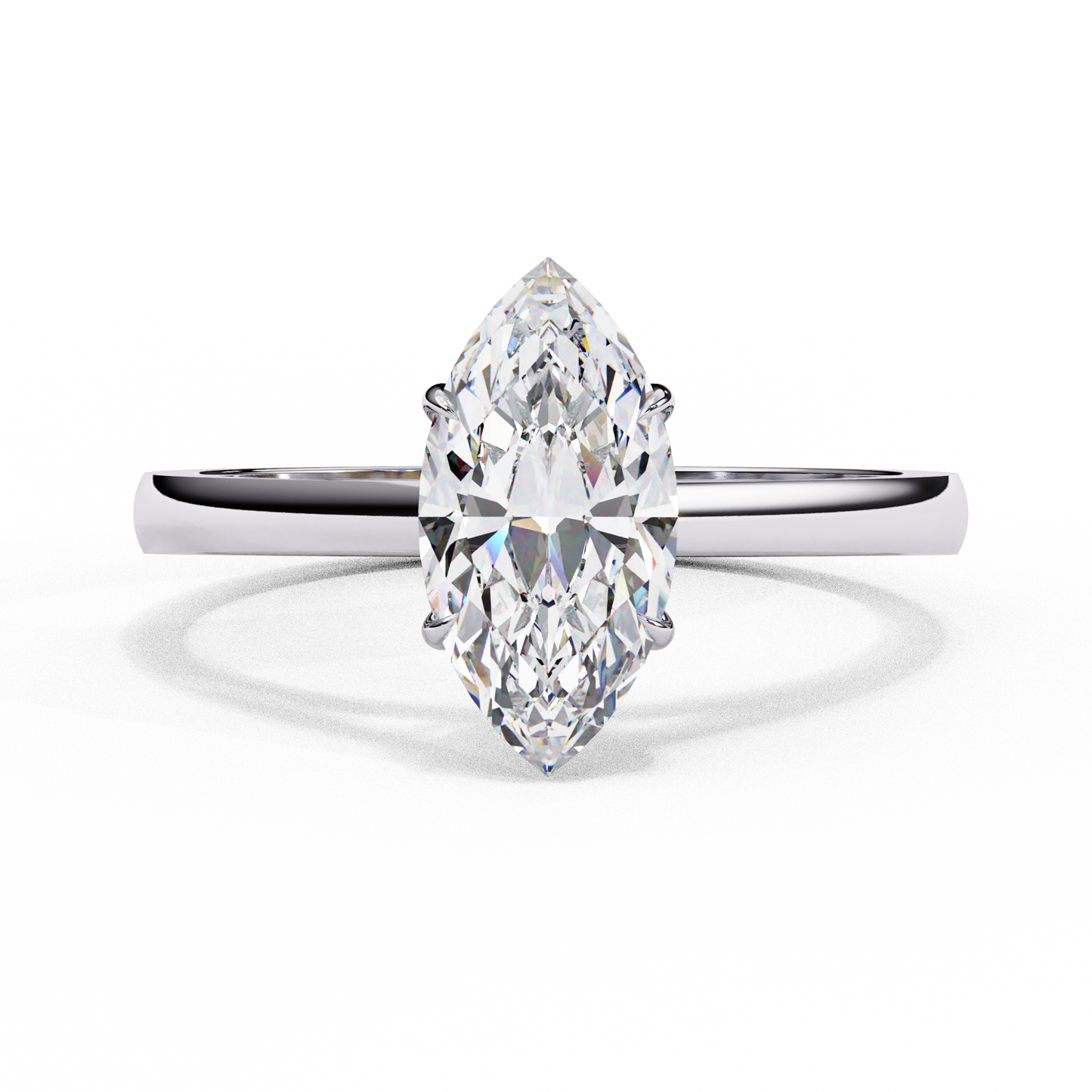 1.00 CT MARQUISE Cut Diamond Engagement Ring - Ulight Jewels