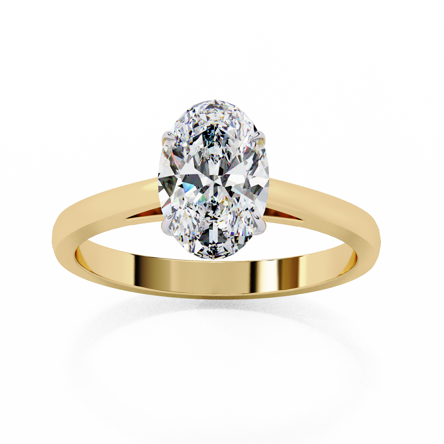 1.50  CT OVAL Cut Diamond Engagement Ring