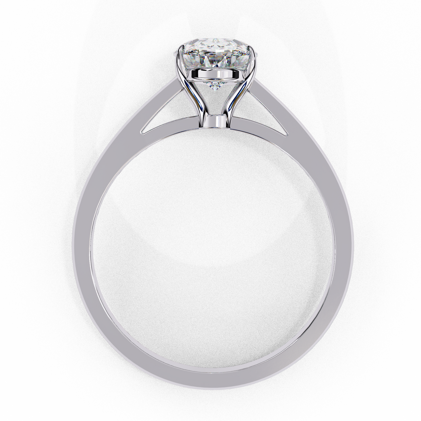 1.50  CT OVAL Cut Diamond Engagement Ring