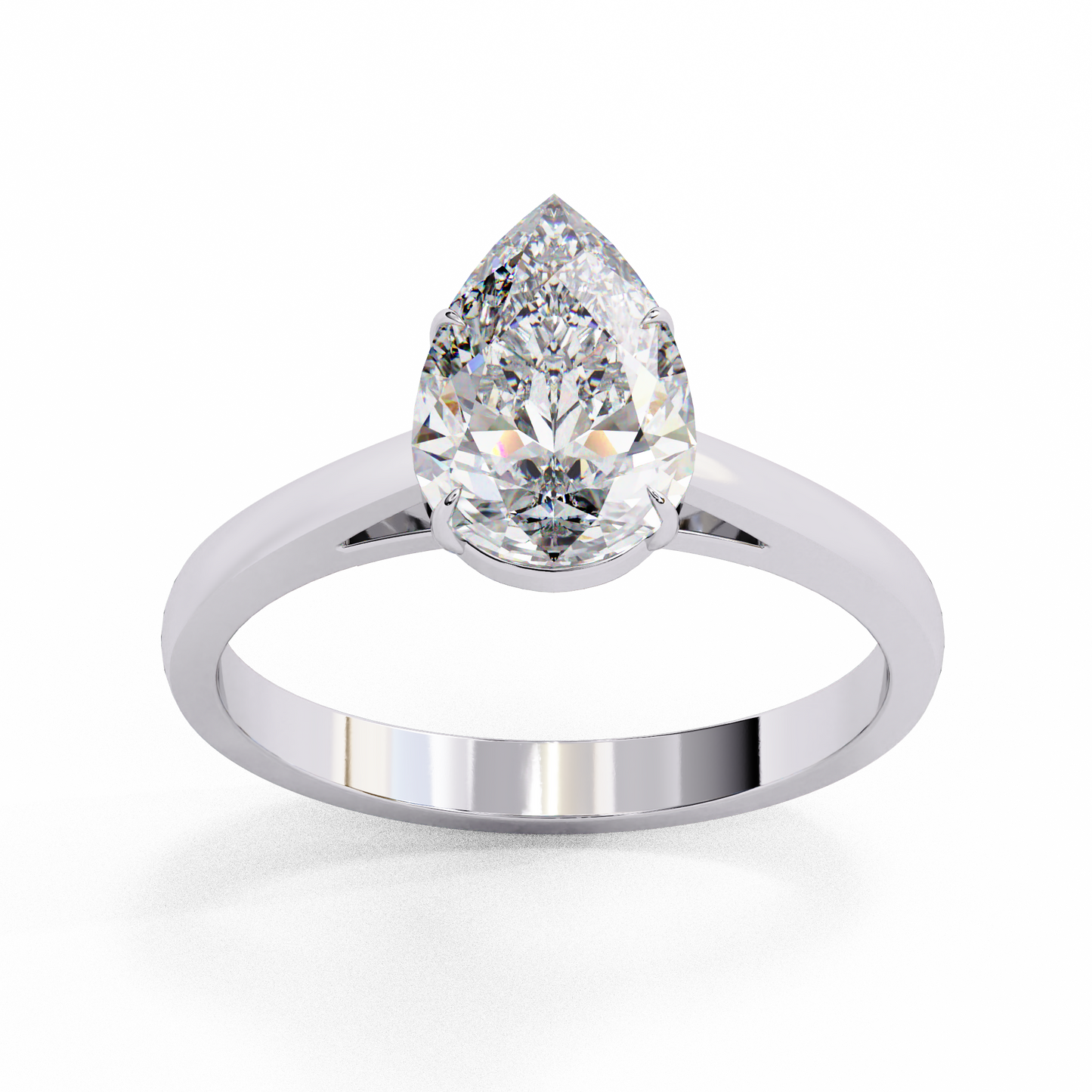 1.50 CT PEAR Cut Diamond Engagement Ring