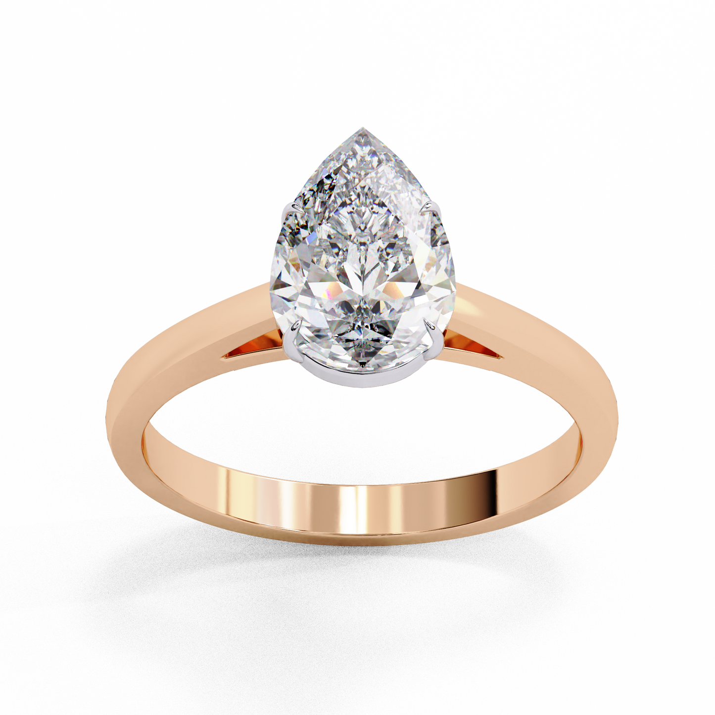 1.50 CT PEAR Cut Diamond Engagement Ring