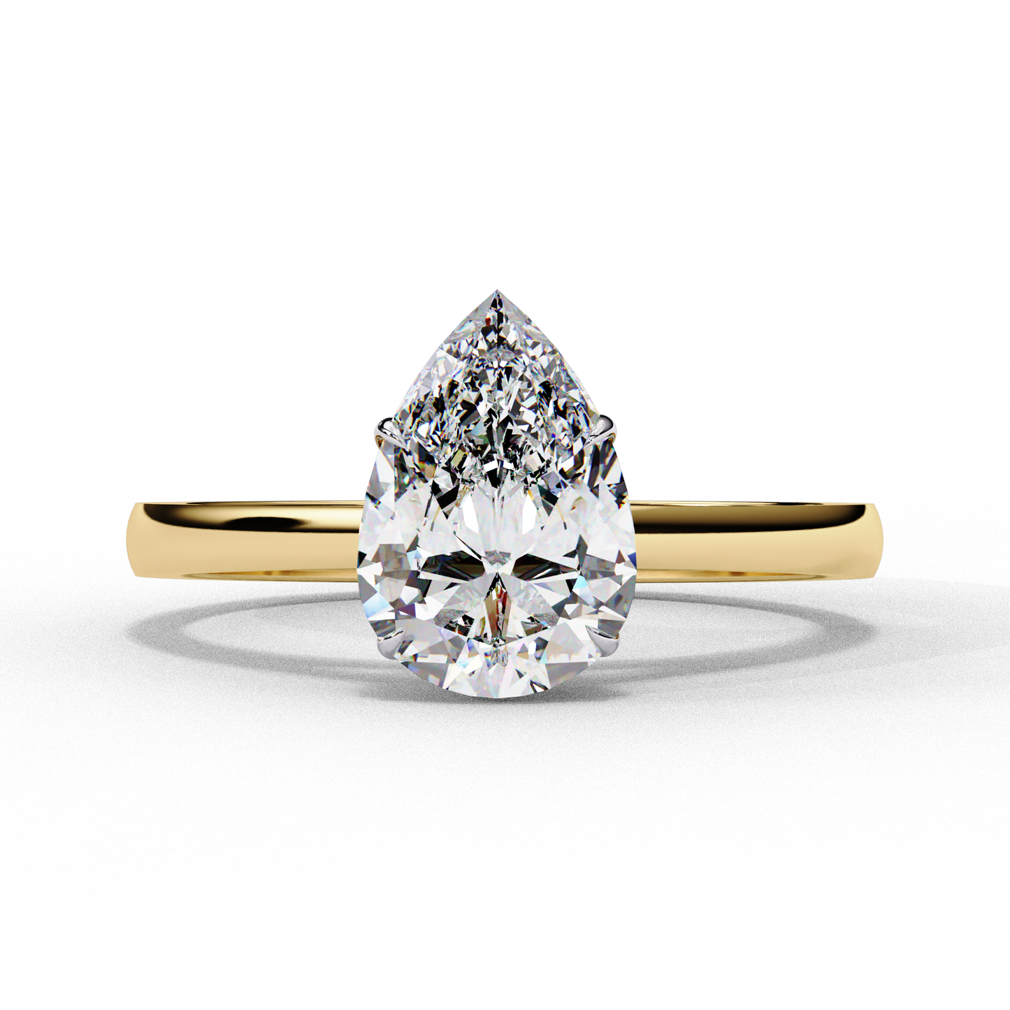 1.50 CT PEAR Cut Diamond Engagement Ring