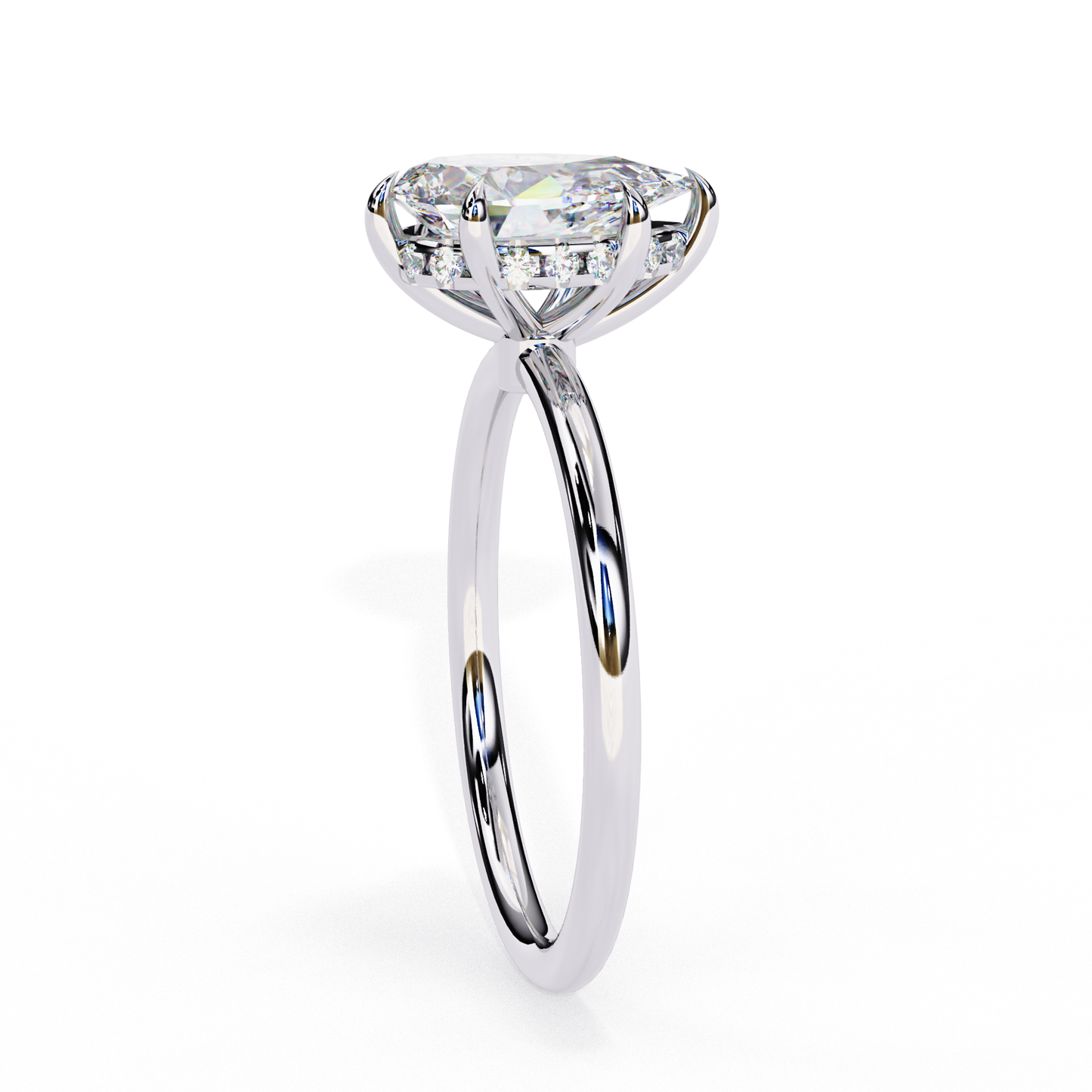 2.00  CT PEAR Cut Diamond Engagement Ring