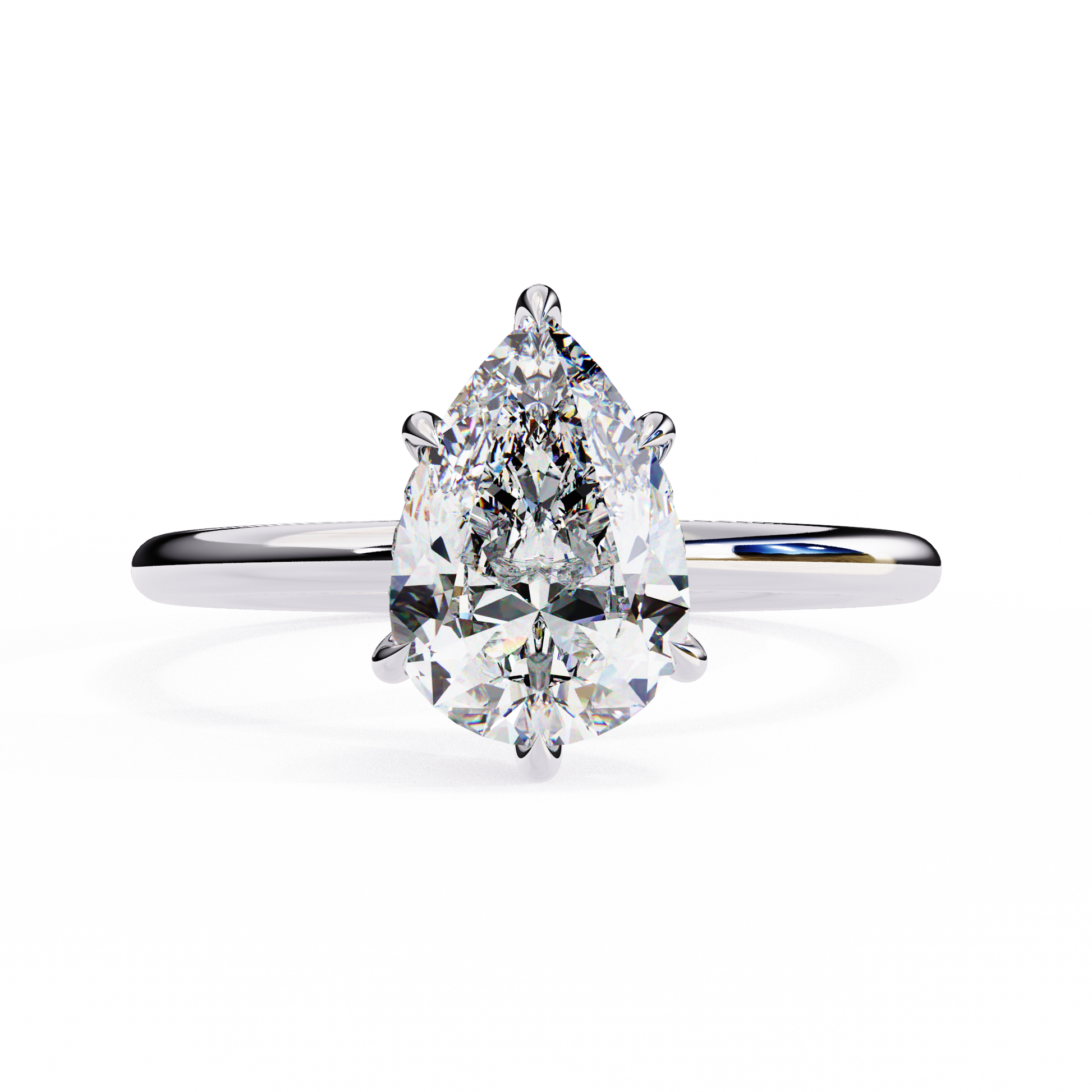 2.00  CT PEAR Cut Diamond Engagement Ring - Ulight Jewels