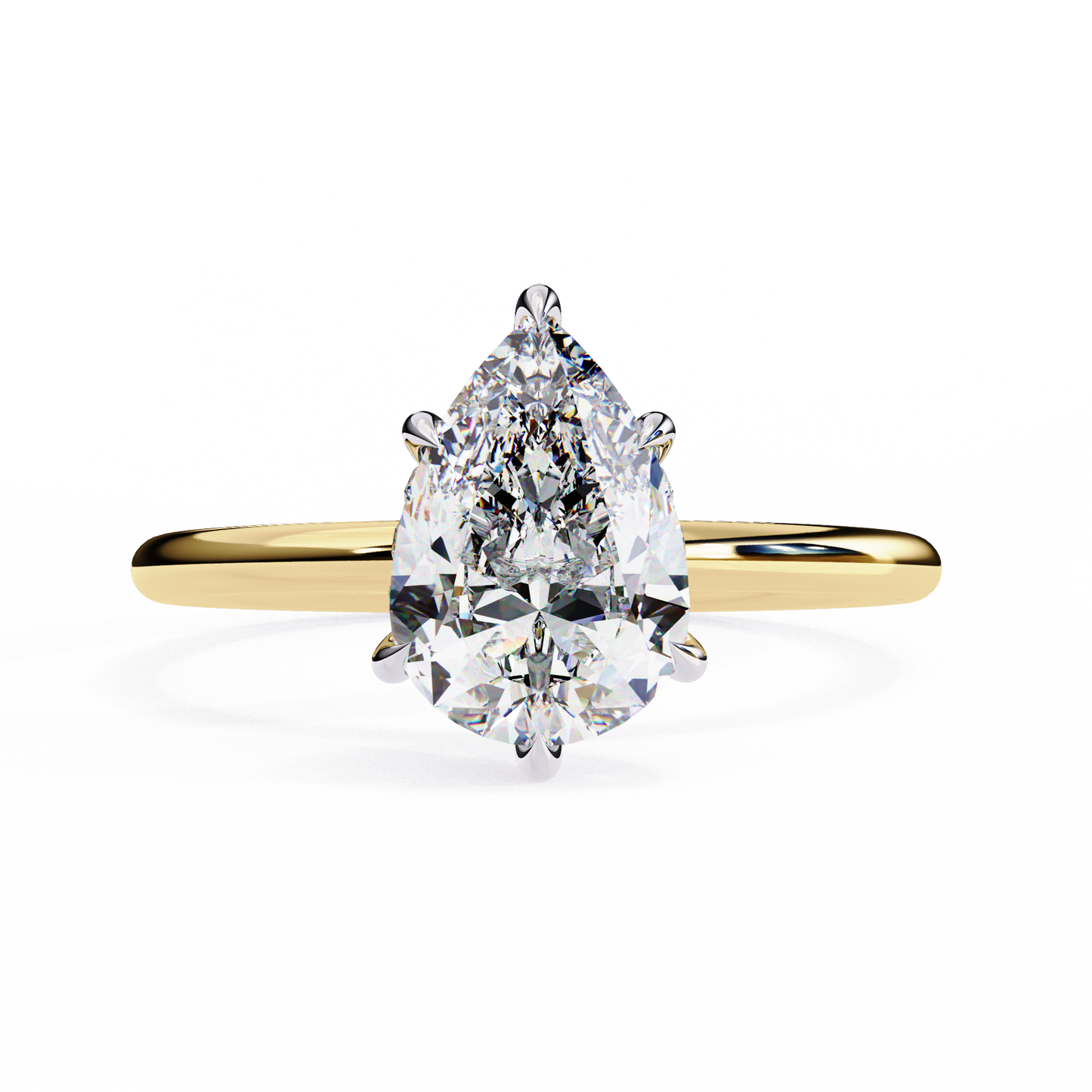 2.00  CT PEAR Cut Diamond Engagement Ring