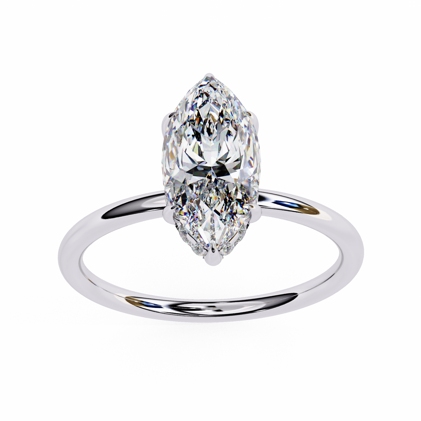 1.50 CT Marquise Cut Diamond Engagement Ring