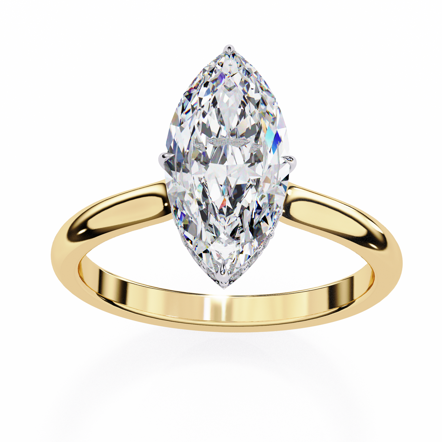 1.50 CT  Marquise Cut Diamond Engagement Ring