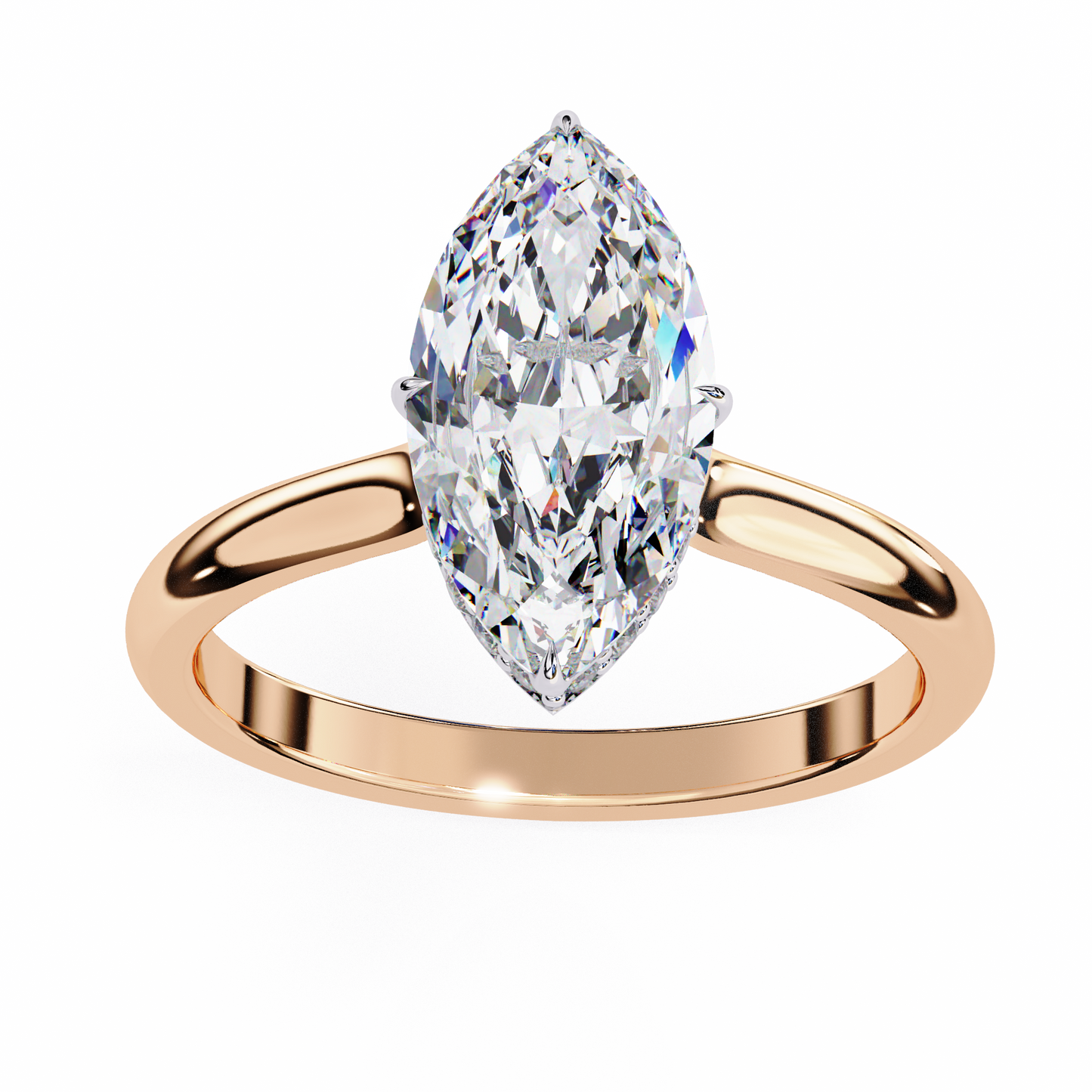 1.50 CT  Marquise Cut Diamond Engagement Ring