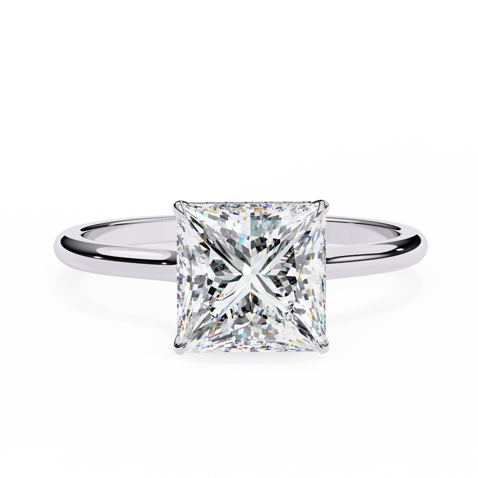 2.00 CT  Princess Cut Diamond Engagement Ring - Ulight Jewels