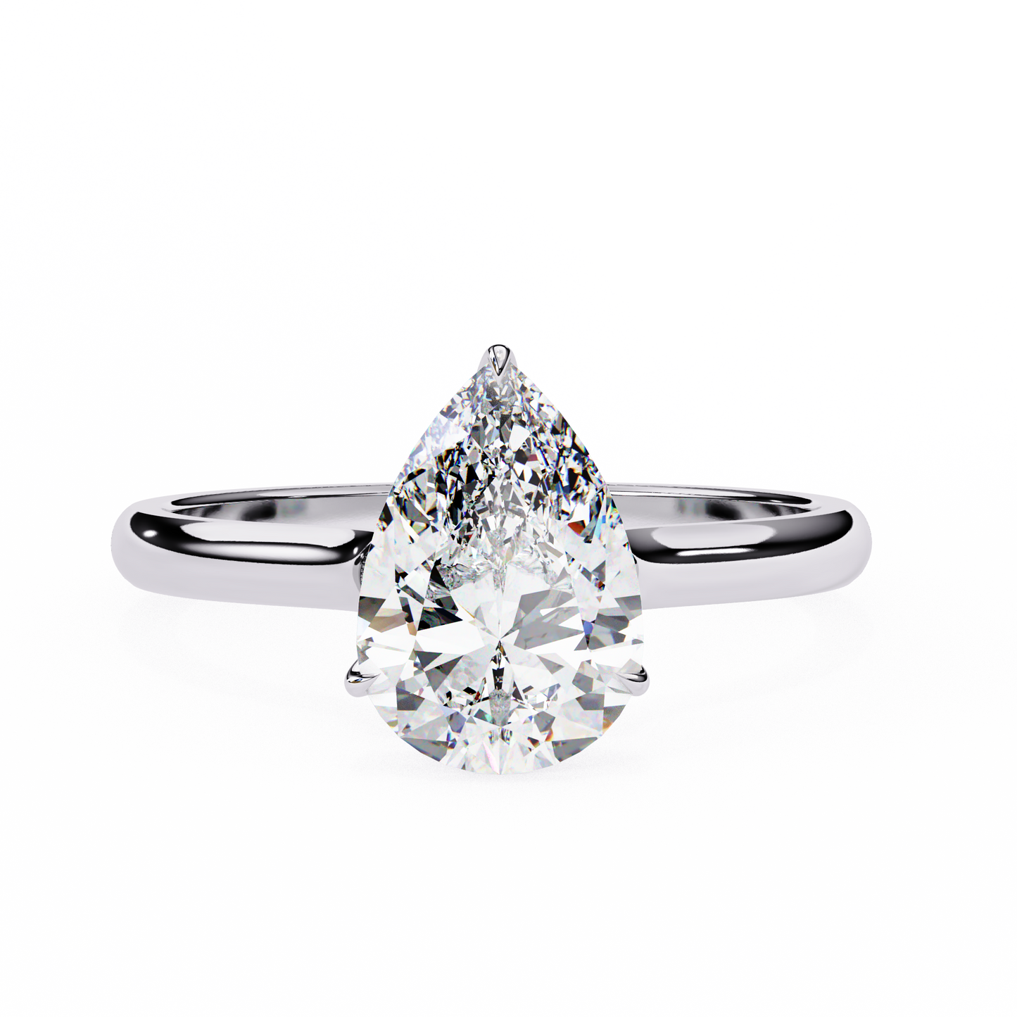 2.25 CT  Pear Cut Diamond Engagement Ring - Ulight Jewels