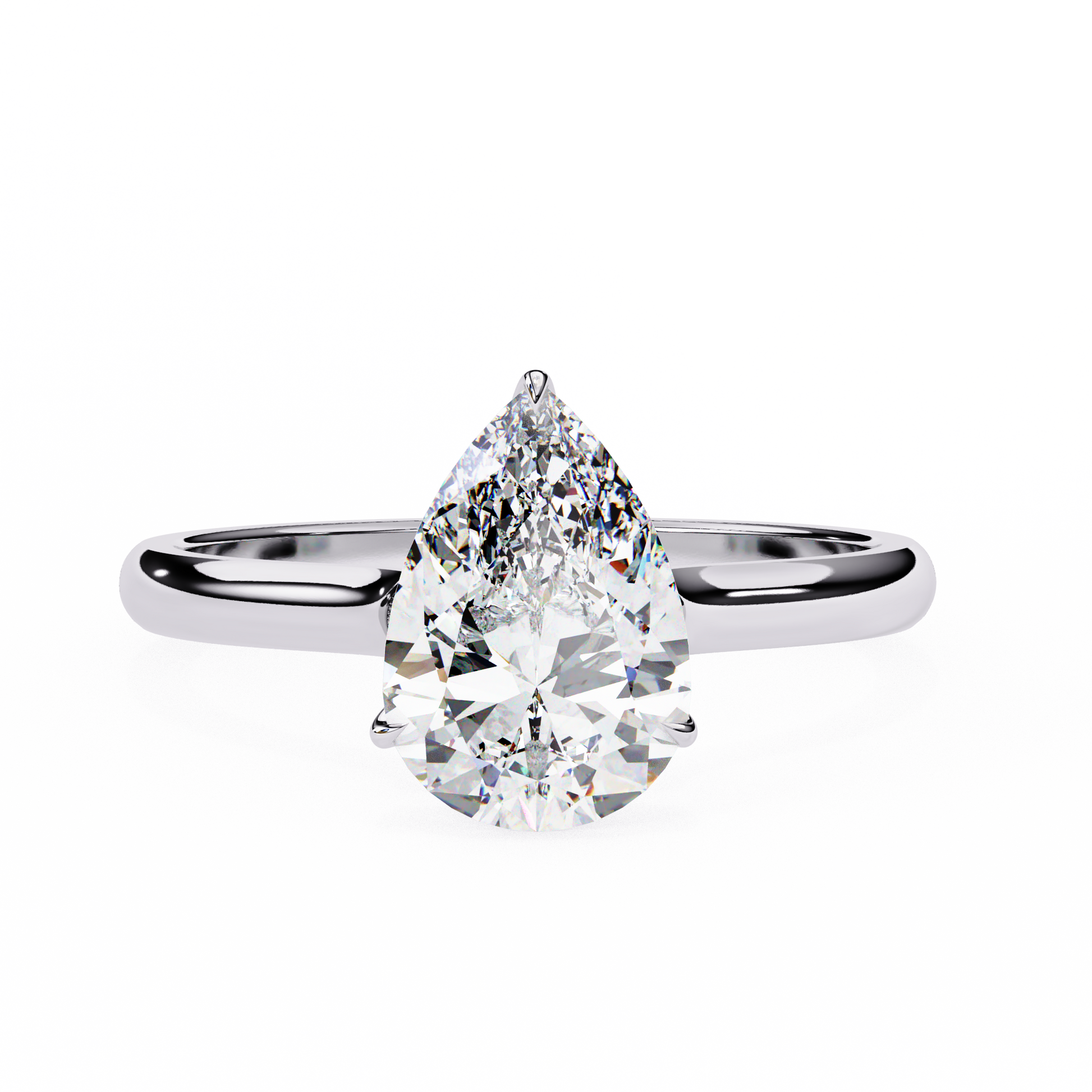 2.25 CT  Pear Cut Diamond Engagement Ring - Ulight Jewels