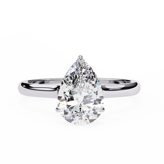 2.25 CT  Pear Cut Diamond Engagement Ring - Ulight Jewels