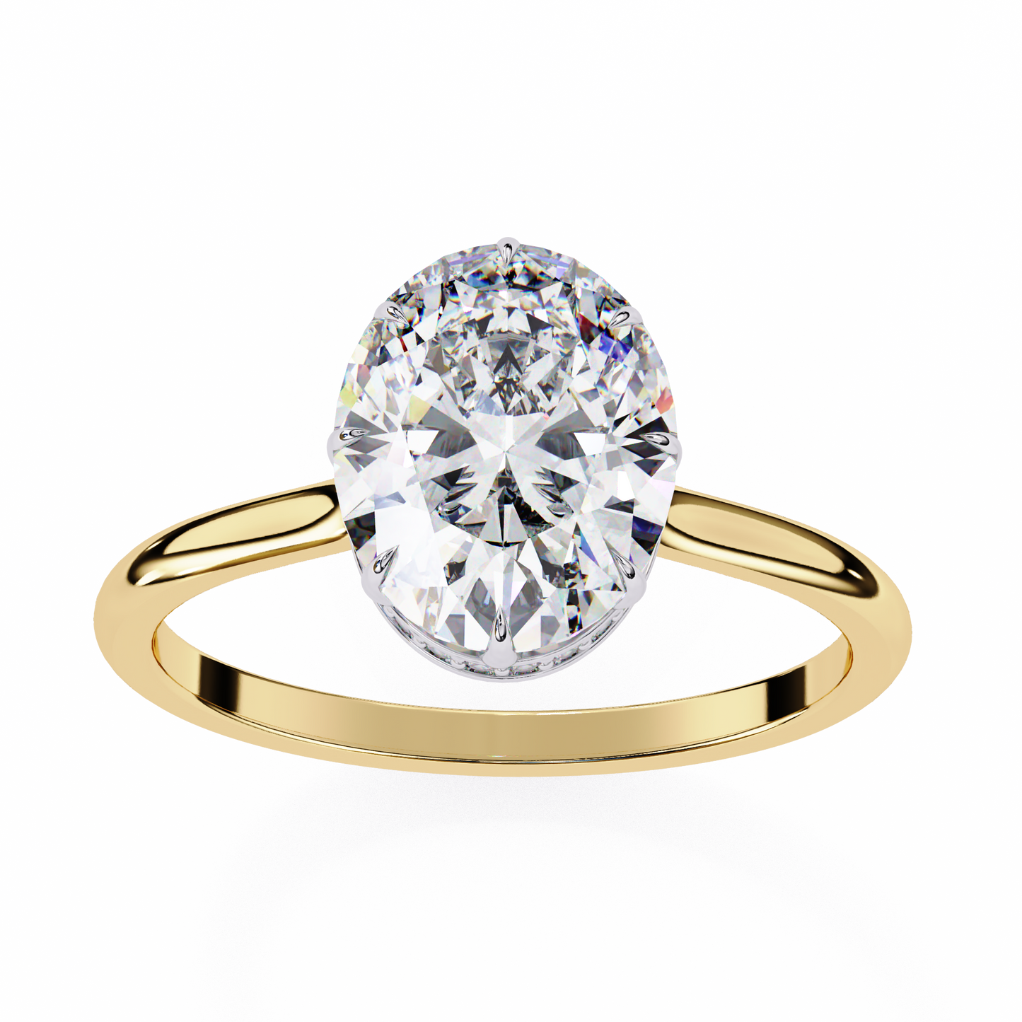 2.25 CT Oval Cut Diamond Engagement Ring