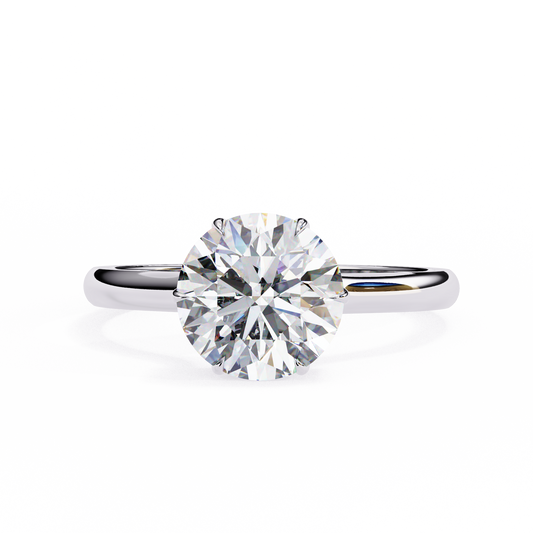 2.10 CT Round Cut Diamond Engagement Ring - Ulight Jewels