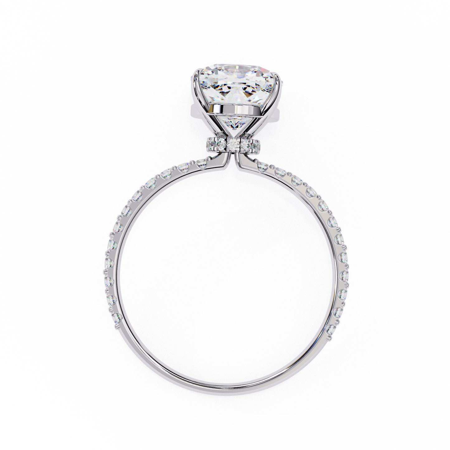 3.00 CT CUSHION Cut Diamond Engagement Ring