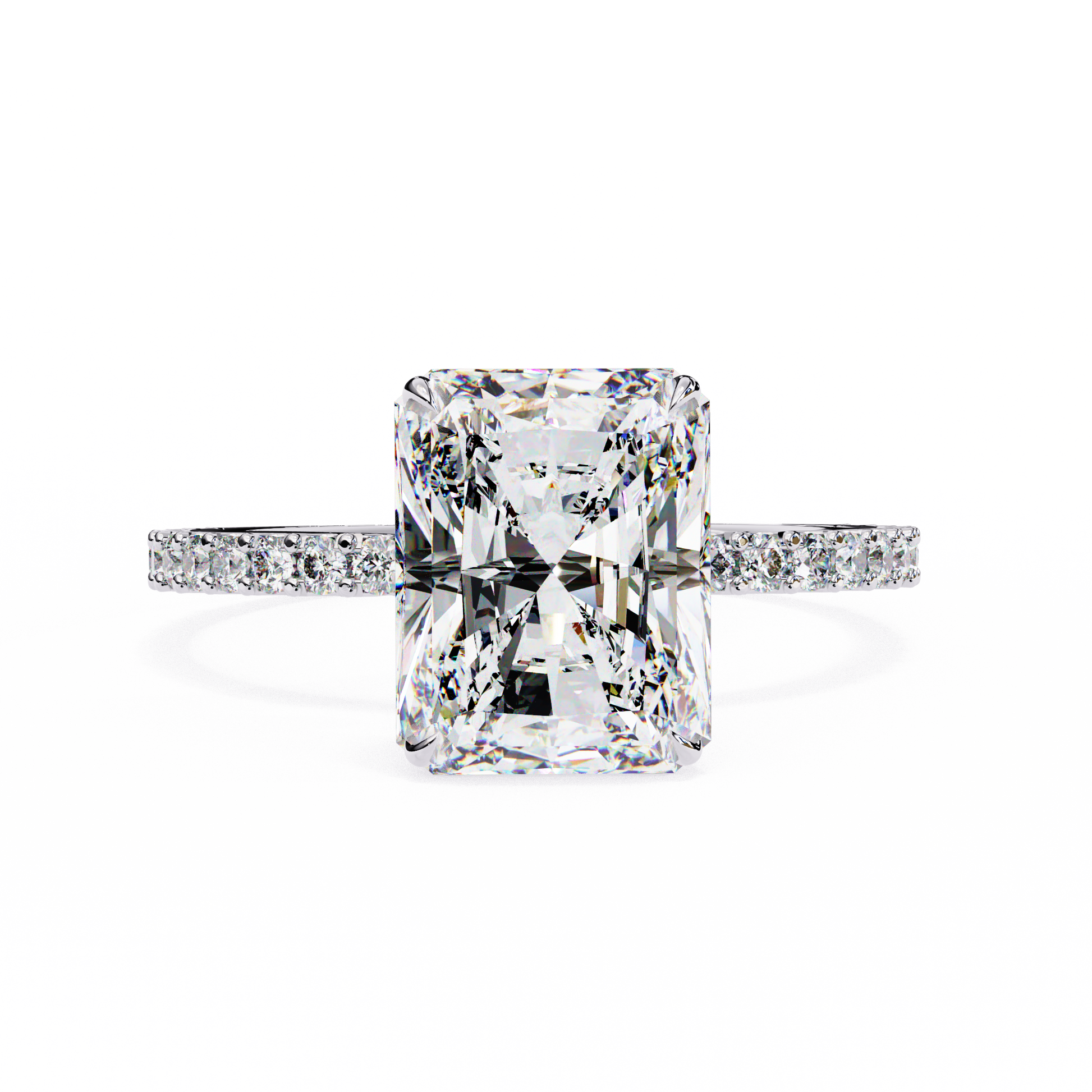 2.50 CT RADIANT Cut Diamond Engagement Ring - Ulight Jewels