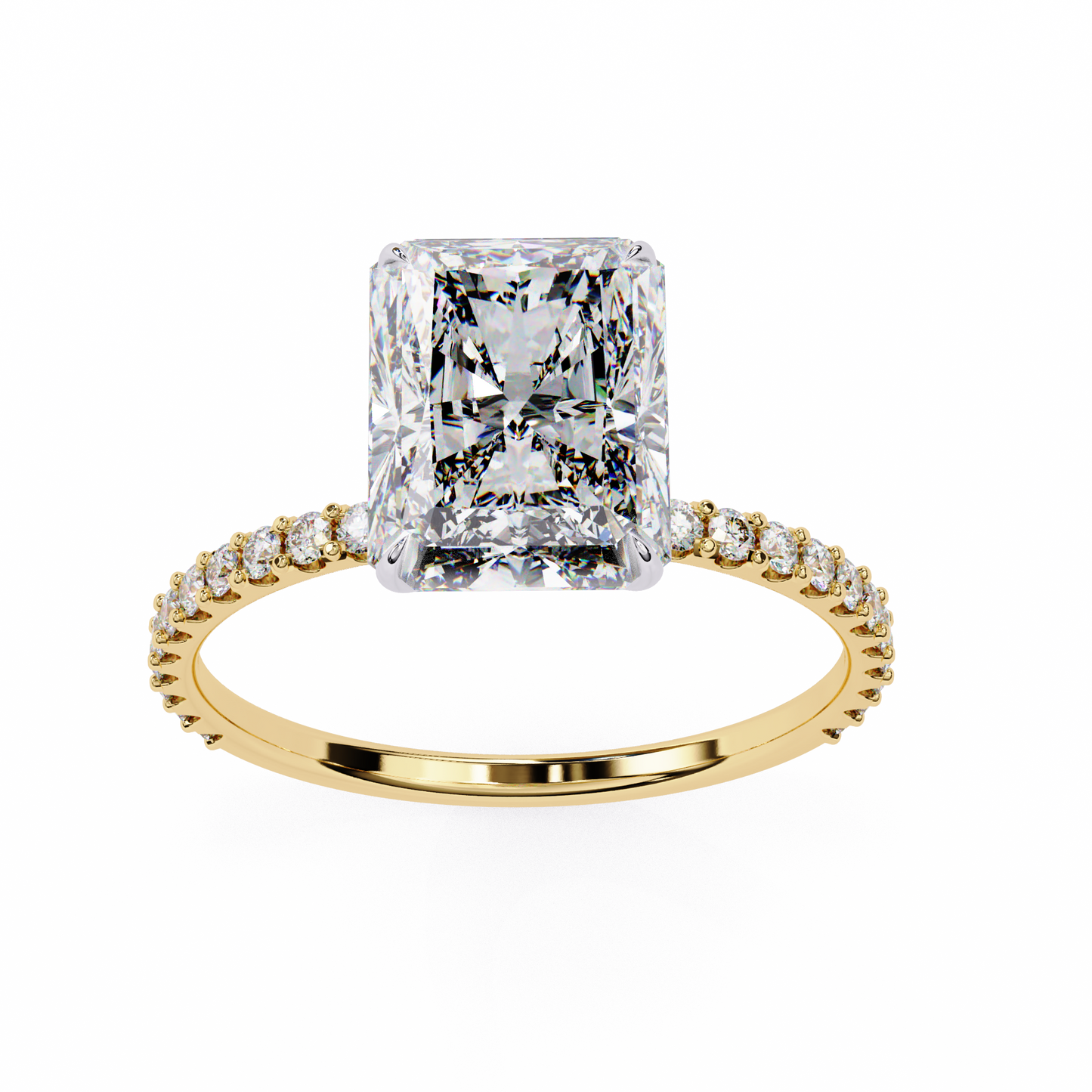 2.50 CT RADIANT Cut Diamond Engagement Ring