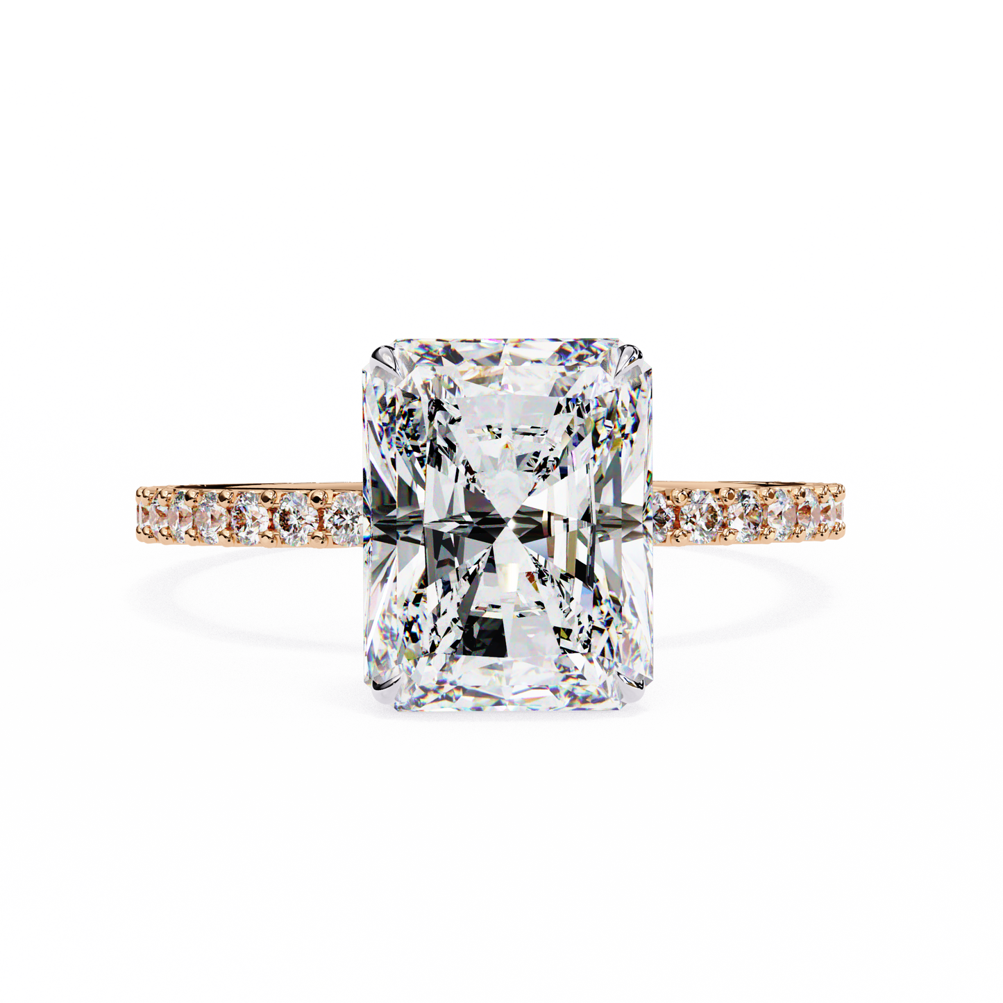 2.50 CT RADIANT Cut Diamond Engagement Ring