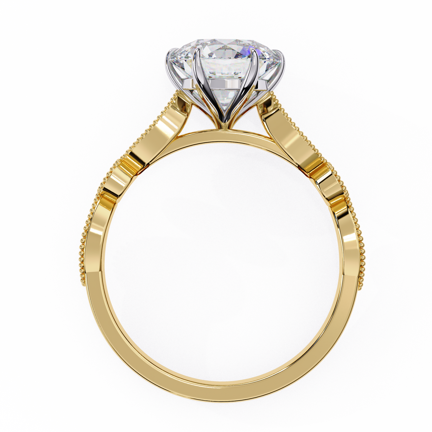 2.00 CT Round Cut Diamond Engagement Ring