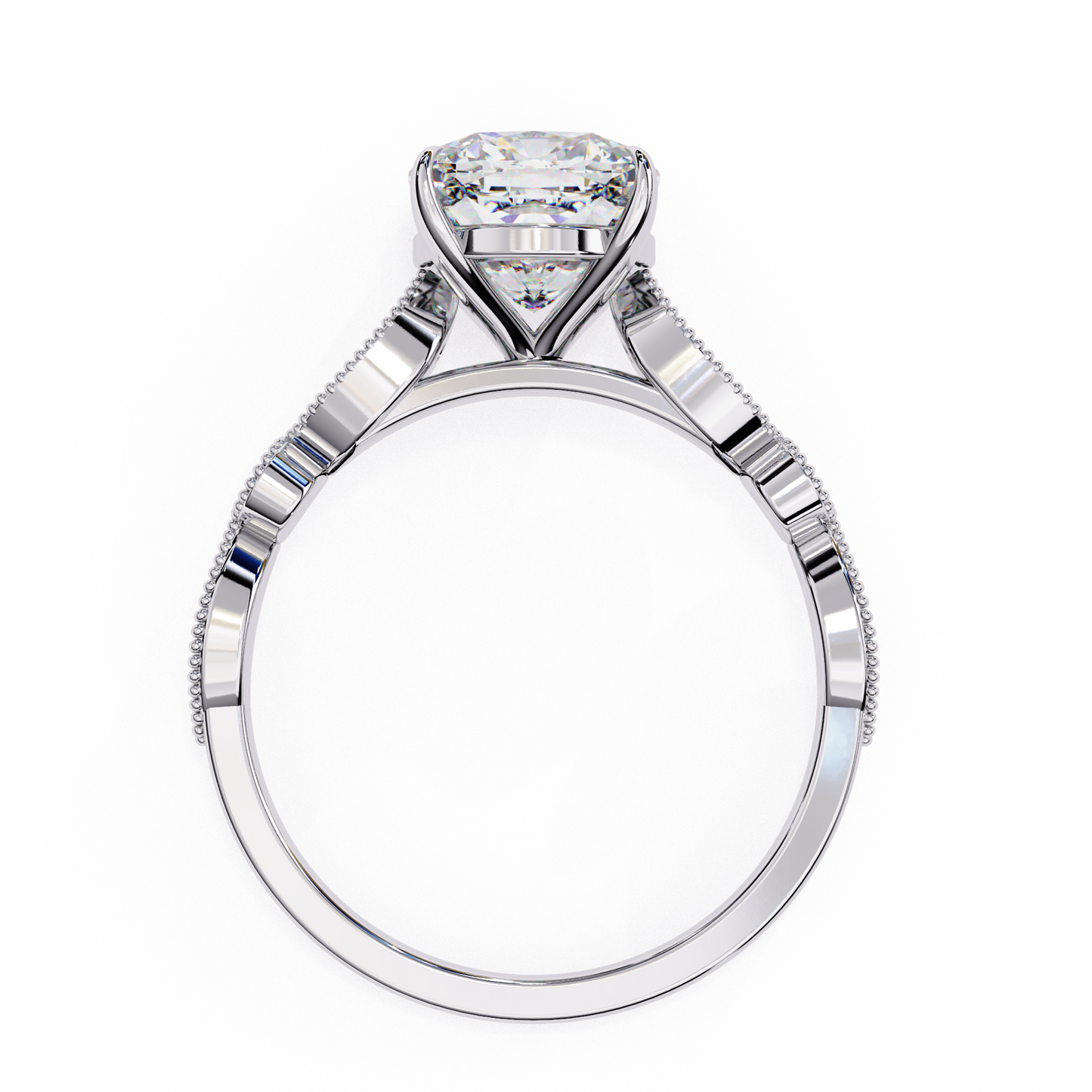 3.00 CT CUSHION Cut Diamond Engagement Ring