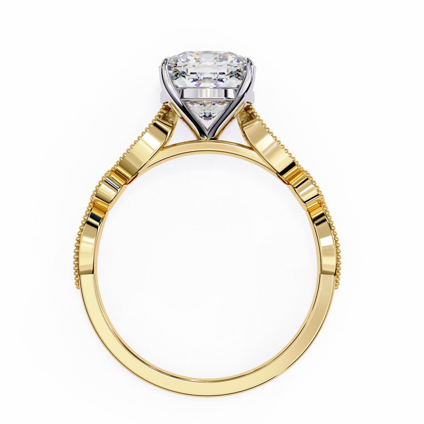 3.00 CT CUSHION Cut Diamond Engagement Ring