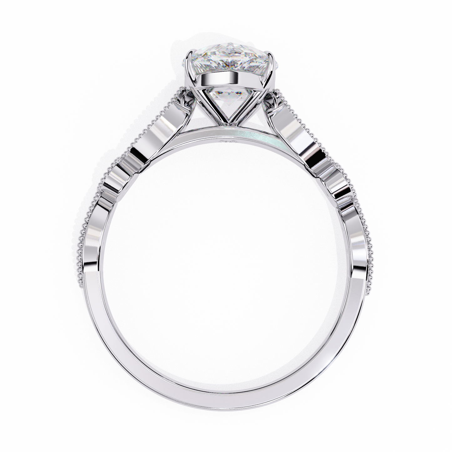 1.50 CT OVAL Cut Diamond Engagement Ring