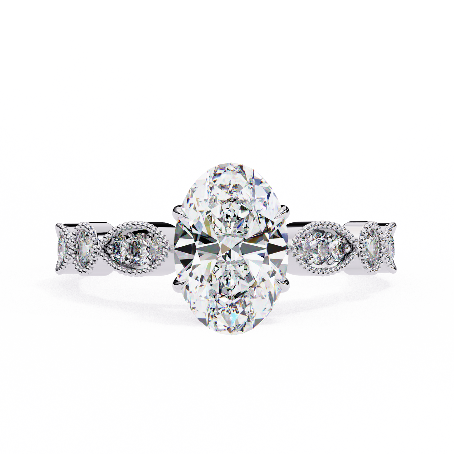 1.50 CT OVAL Cut Diamond Engagement Ring - Ulight Jewels