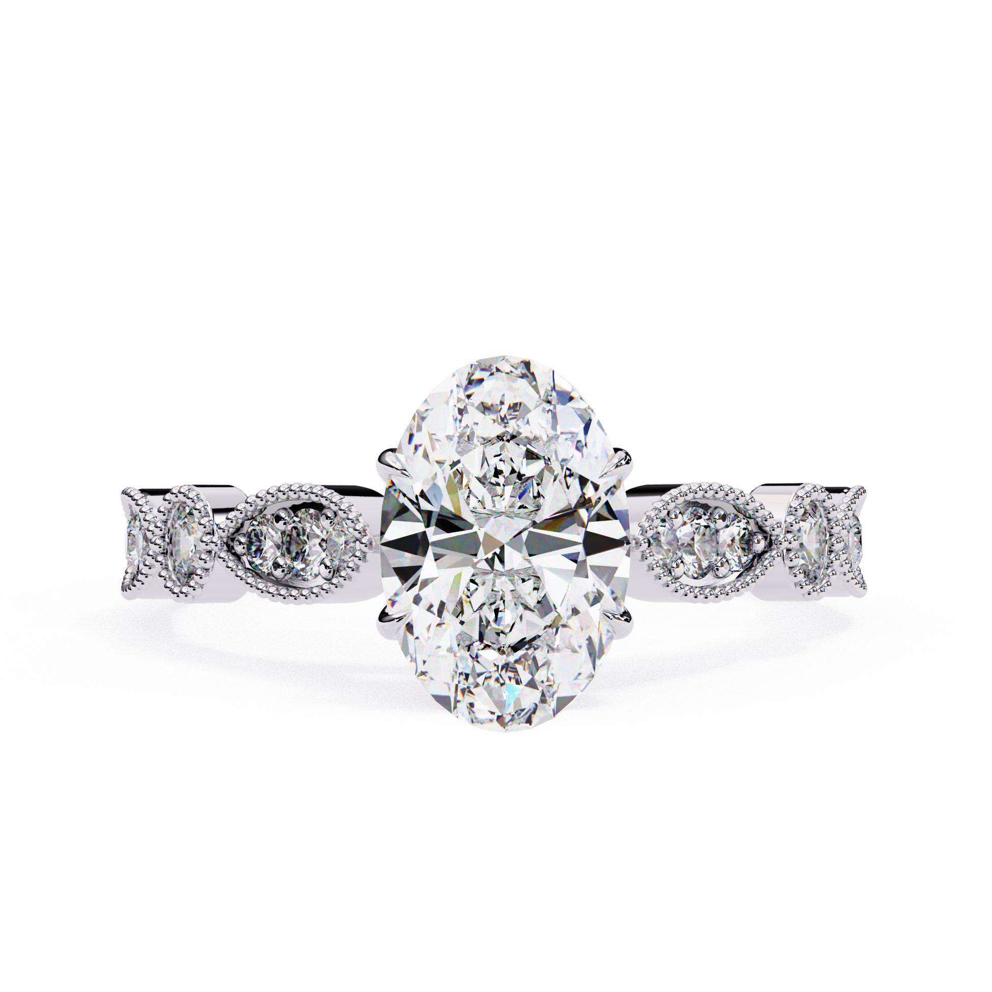 1.50 CT OVAL Cut Diamond Engagement Ring - Ulight Jewels