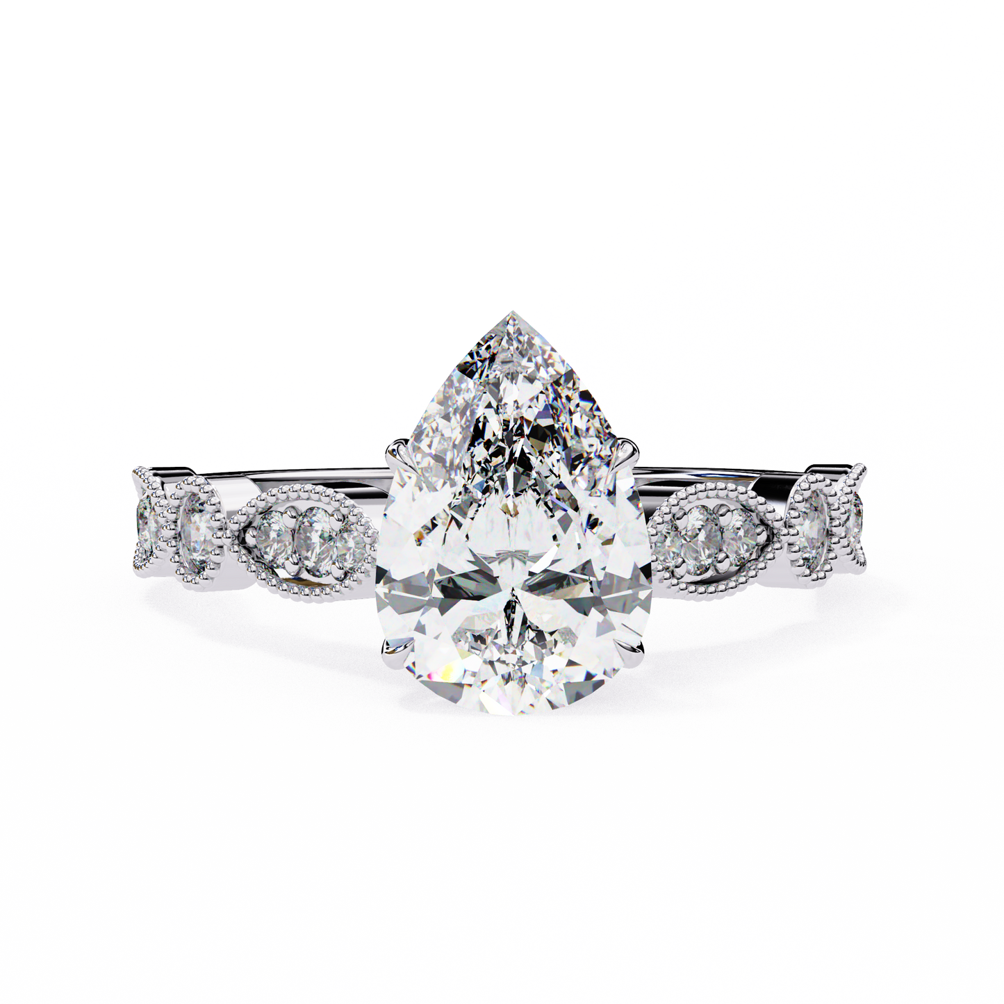 1.25 CT PEAR Cut Diamond Engagement Ring - Ulight Jewels