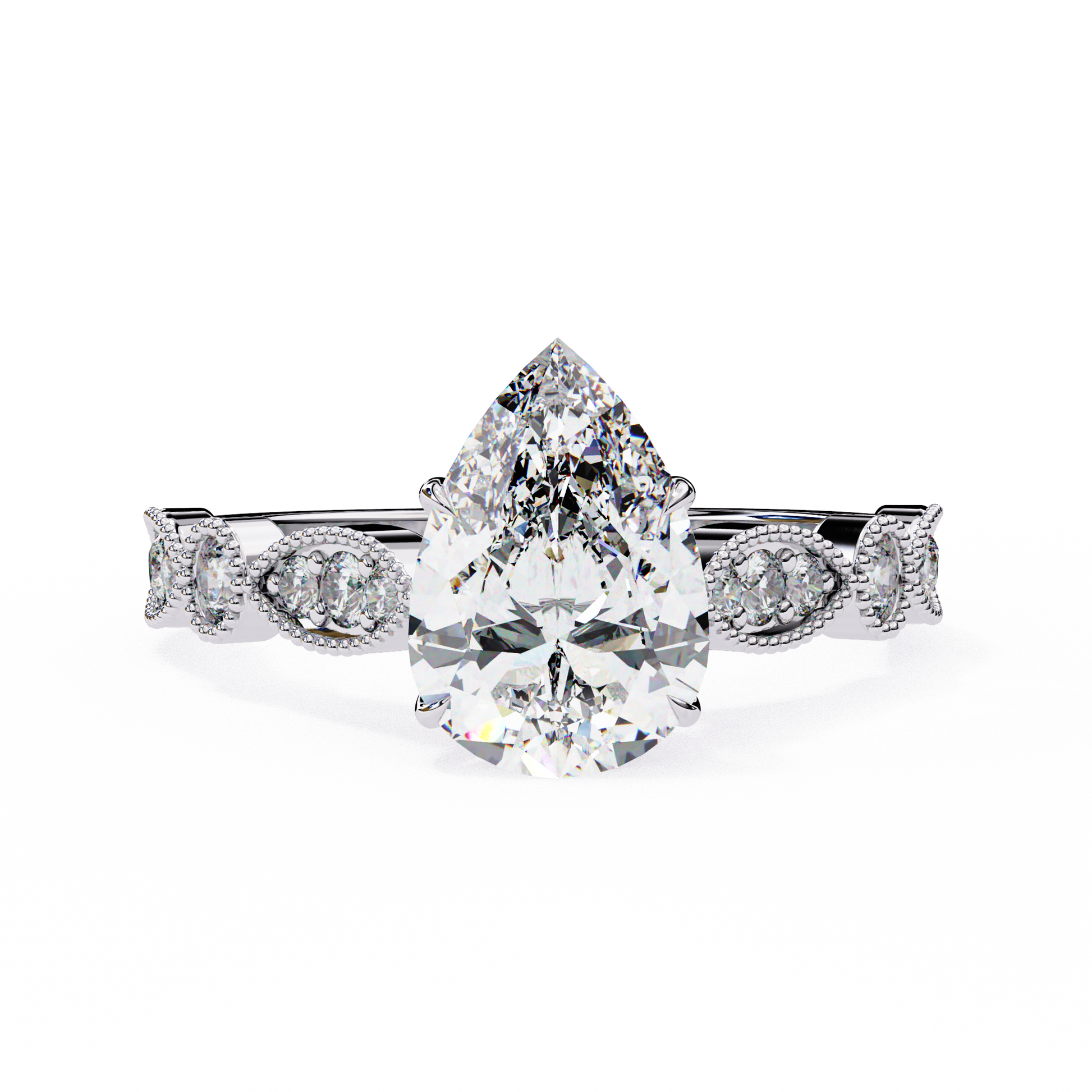 1.25 CT PEAR Cut Diamond Engagement Ring - Ulight Jewels