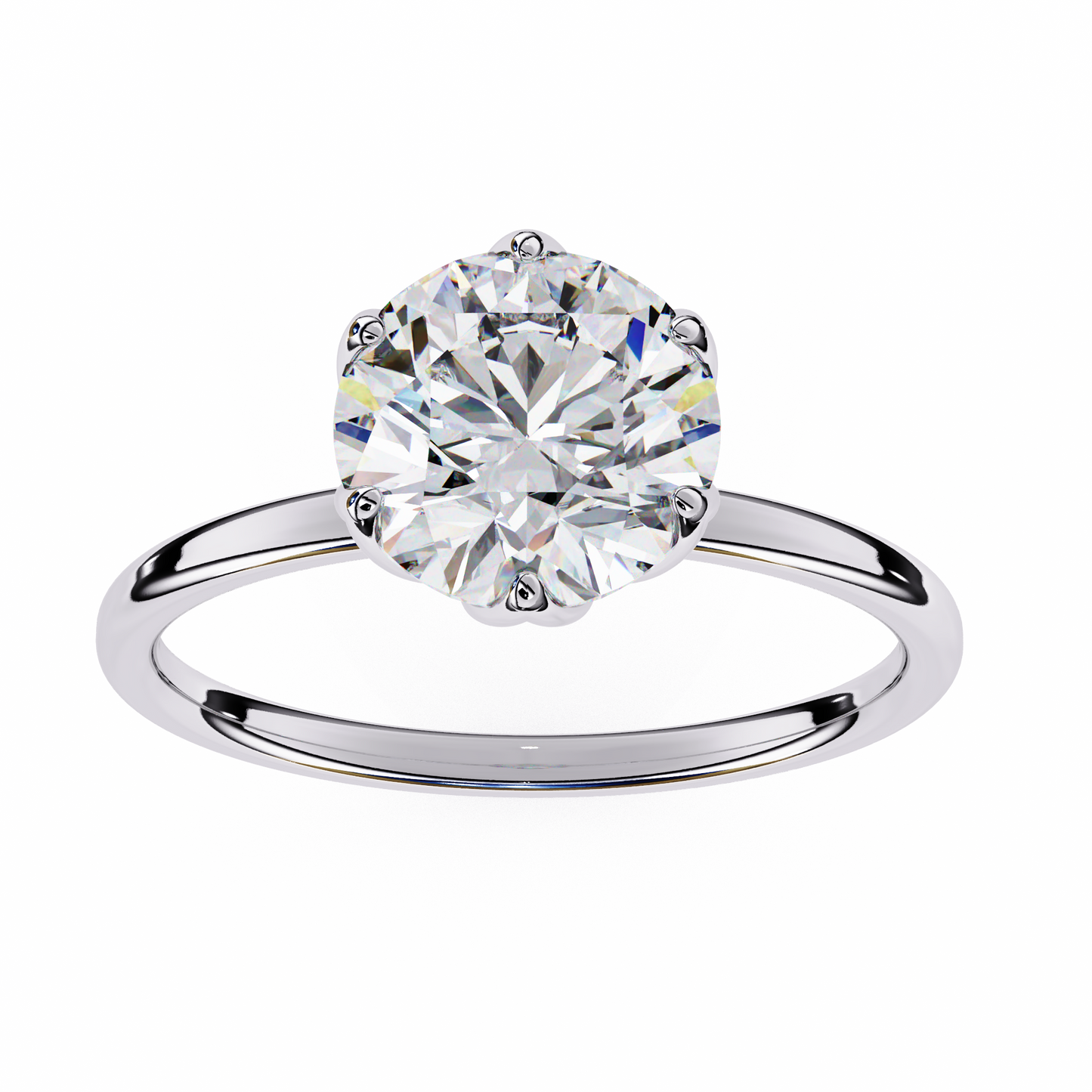 2.00 CT Round Cut Diamond Engagement Ring