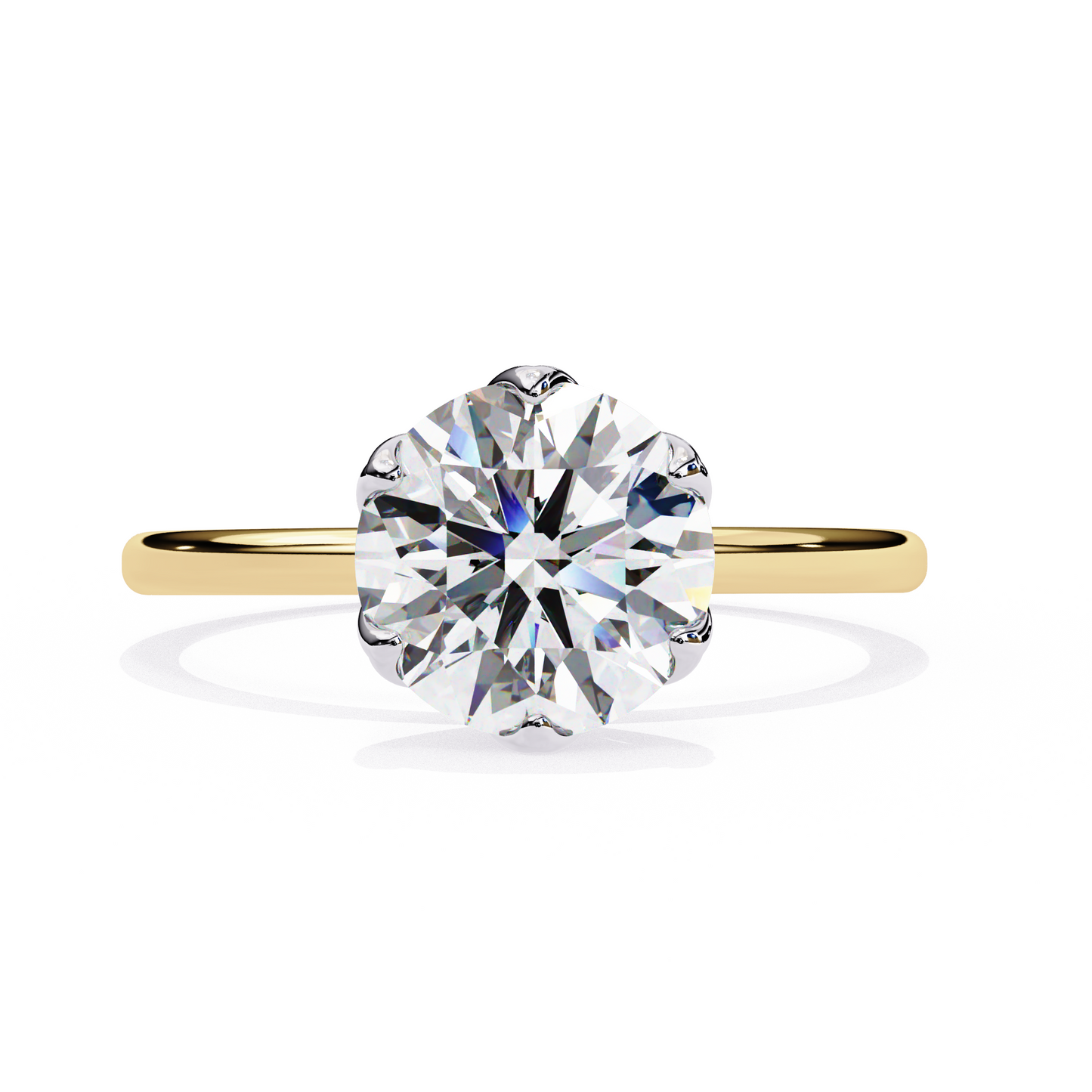 2.00 CT Round Cut Diamond Engagement Ring