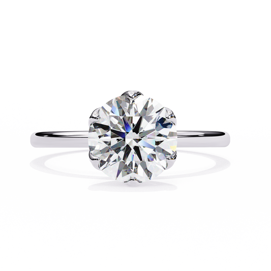 2.00 CT Round Cut Diamond Engagement Ring - Ulight Jewels