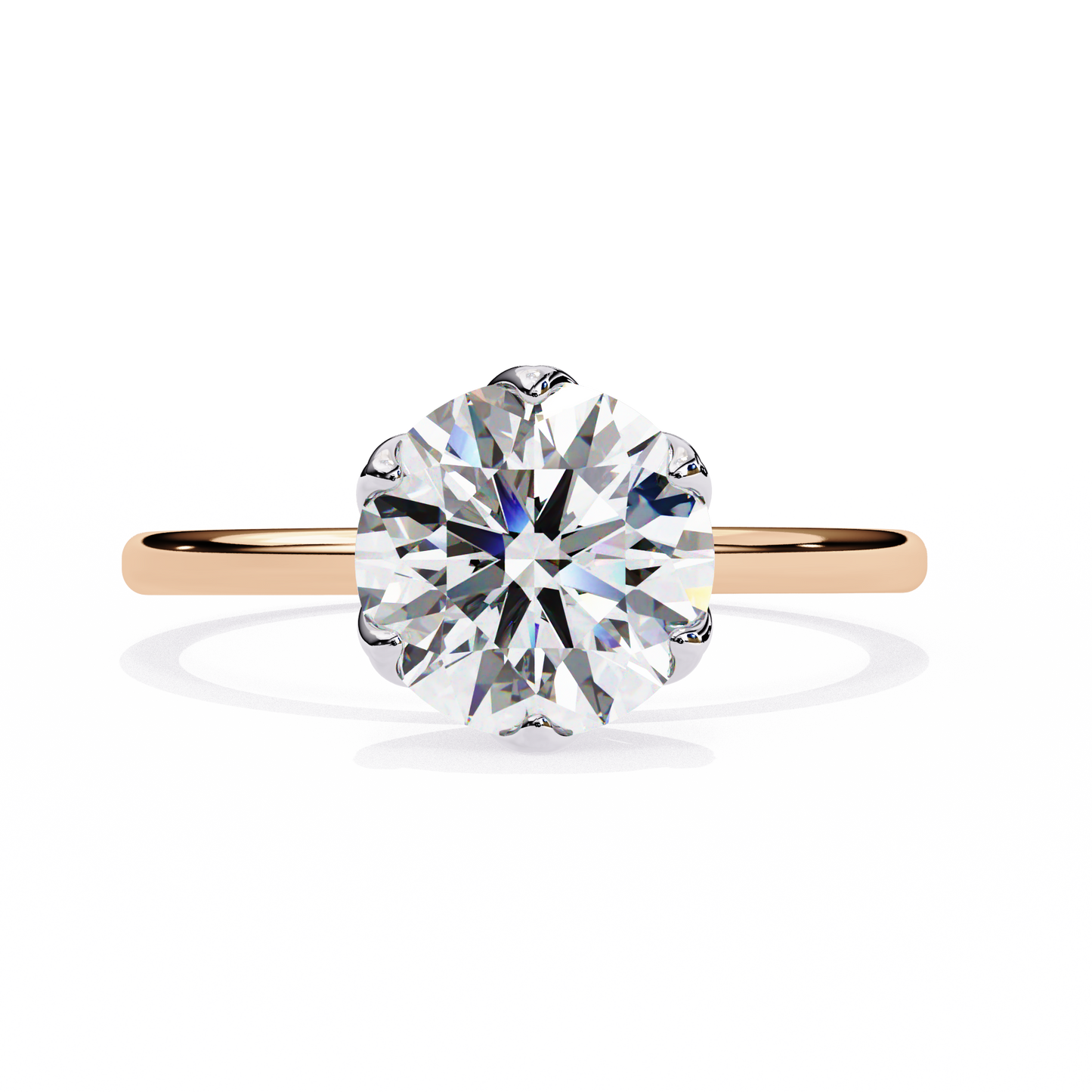 2.00 CT Round Cut Diamond Engagement Ring